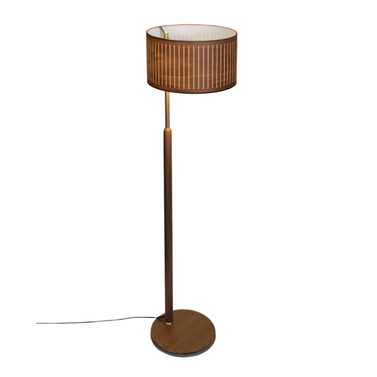 Lampa podłogowa AUTUMN drewno orzechowe – Nomon