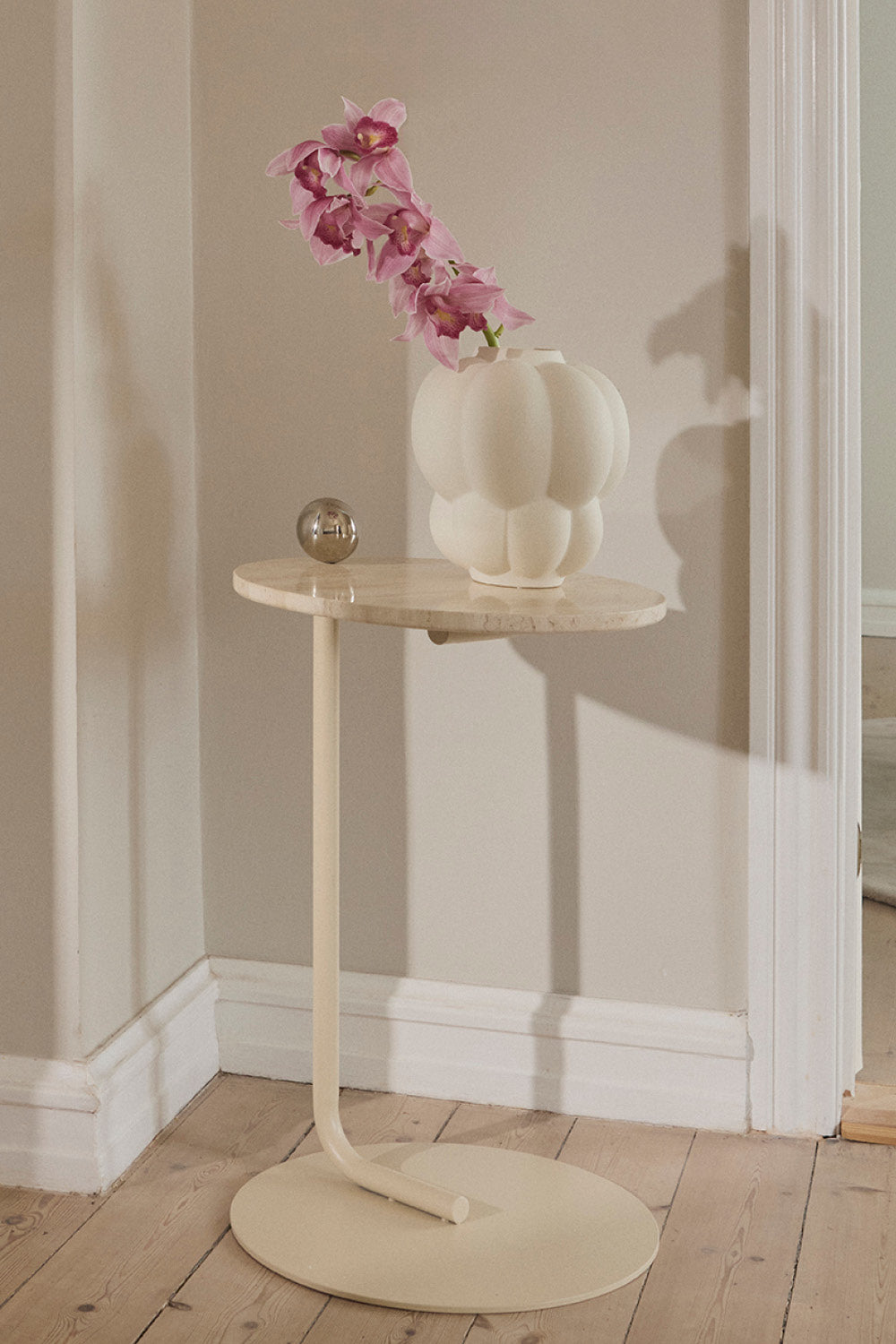 CASTELLUM Side Table Travertine