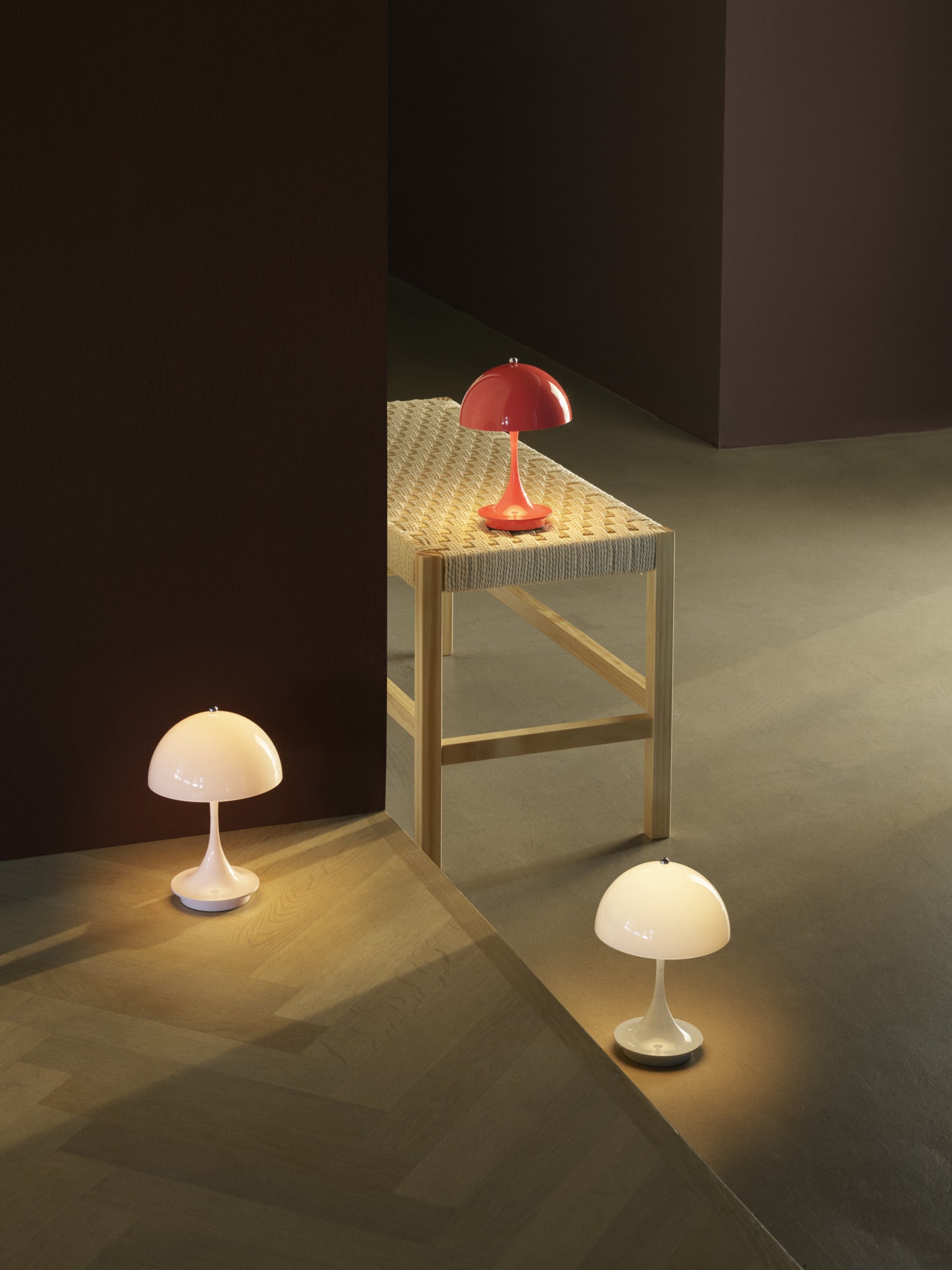 Portable lamp PANTHELLA 160 pale pink