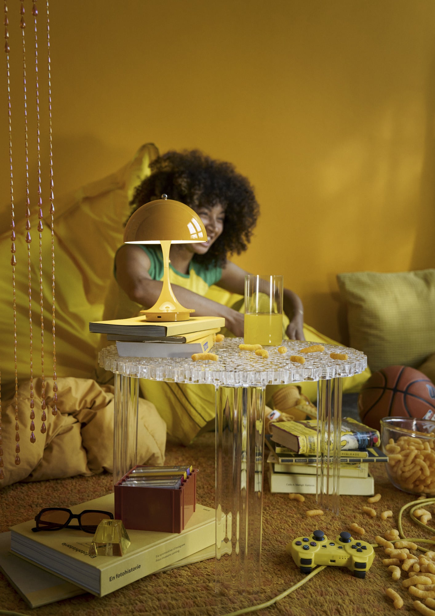 Portable lamp PANTHELLA 160 yellow