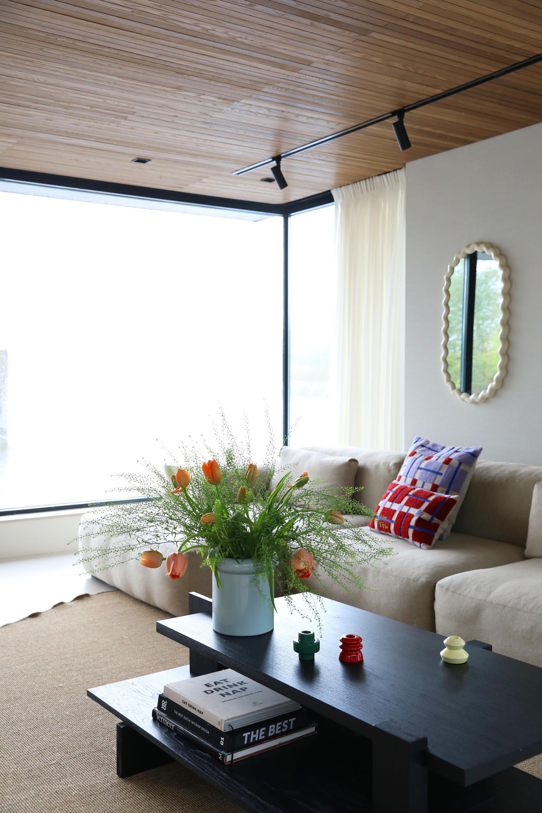 Povlak na polštář PLANO fialový s béžovou a bordó