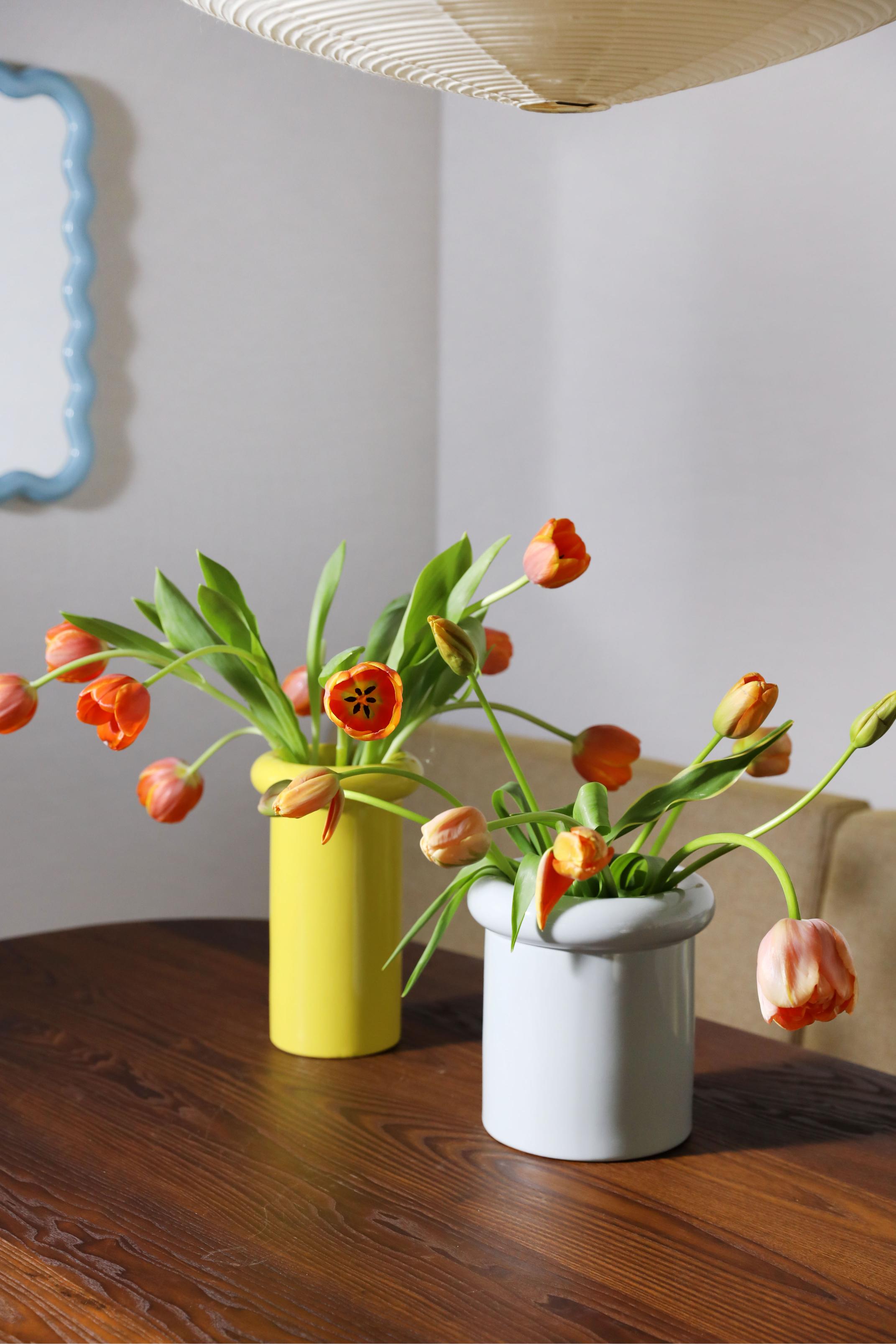 Váza TURBAN žlutá