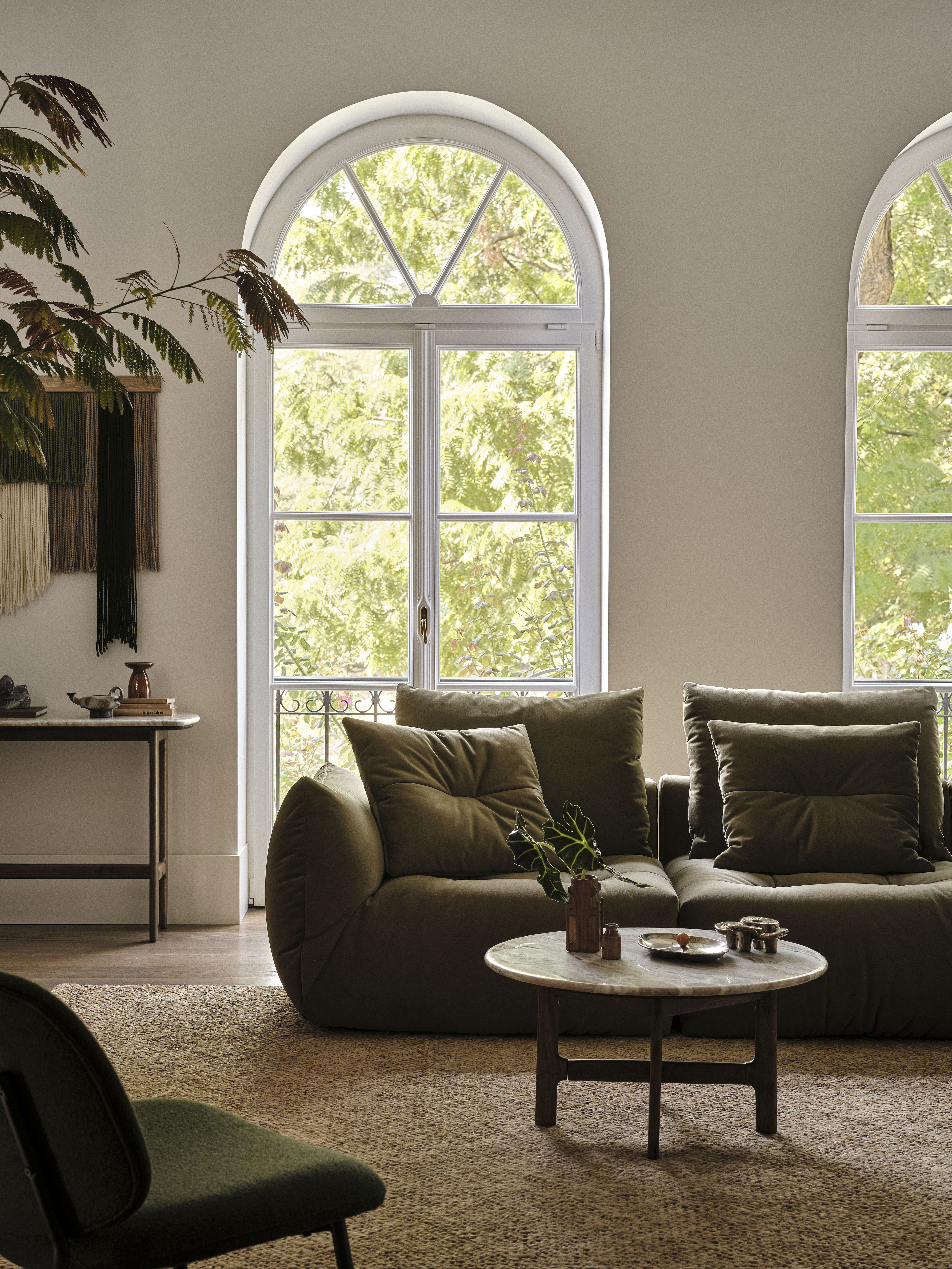 Modular Velvet Corner Sofa BLOOM Terracotta