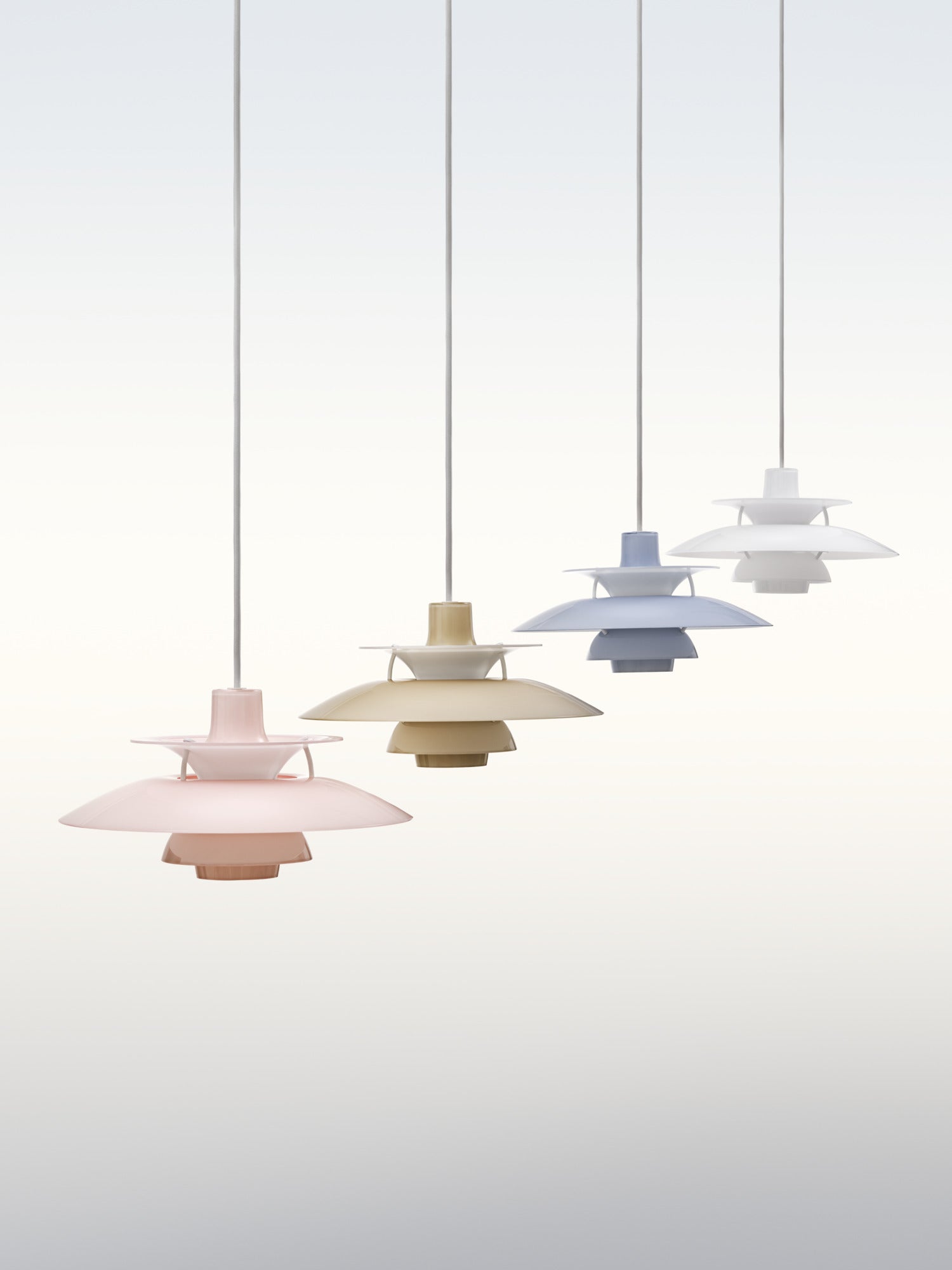 Lampa wisząca PH 5 OPAL jasnoróżowy – Louis Poulsen
