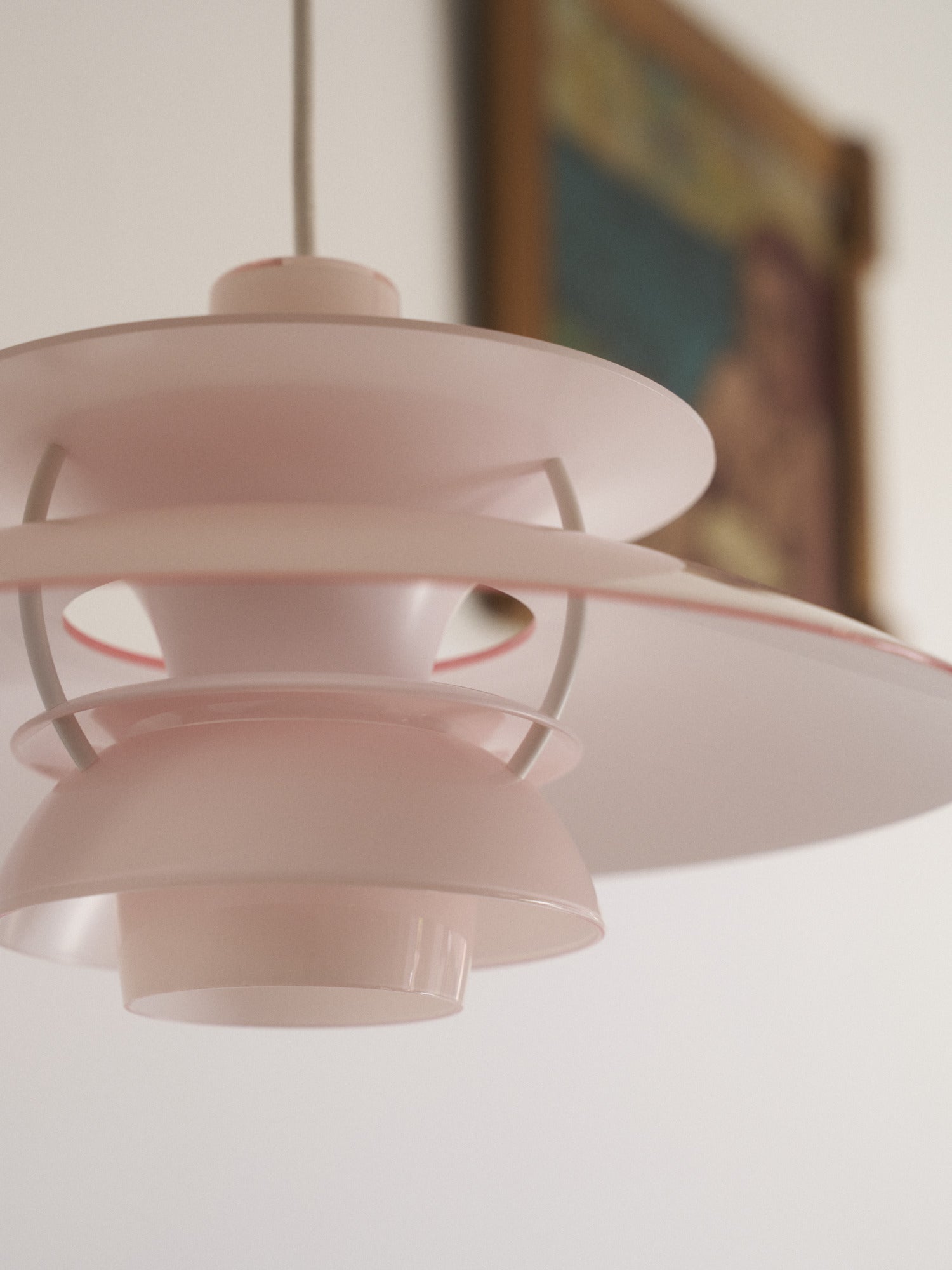 Lampa wisząca PH 5 OPAL jasnoróżowy – Louis Poulsen