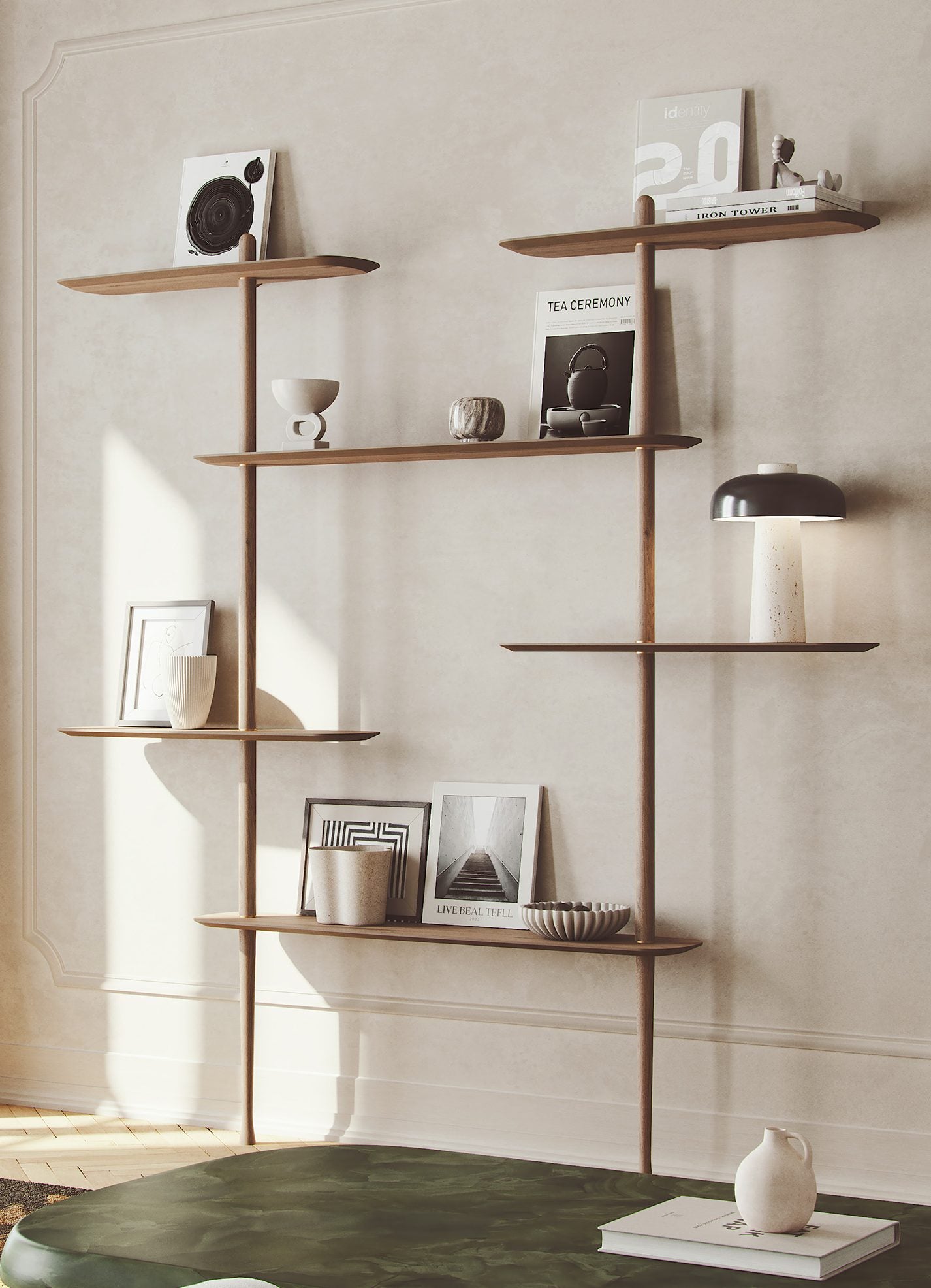 AXIS 2 Wall Shelf in Walnut Veneer