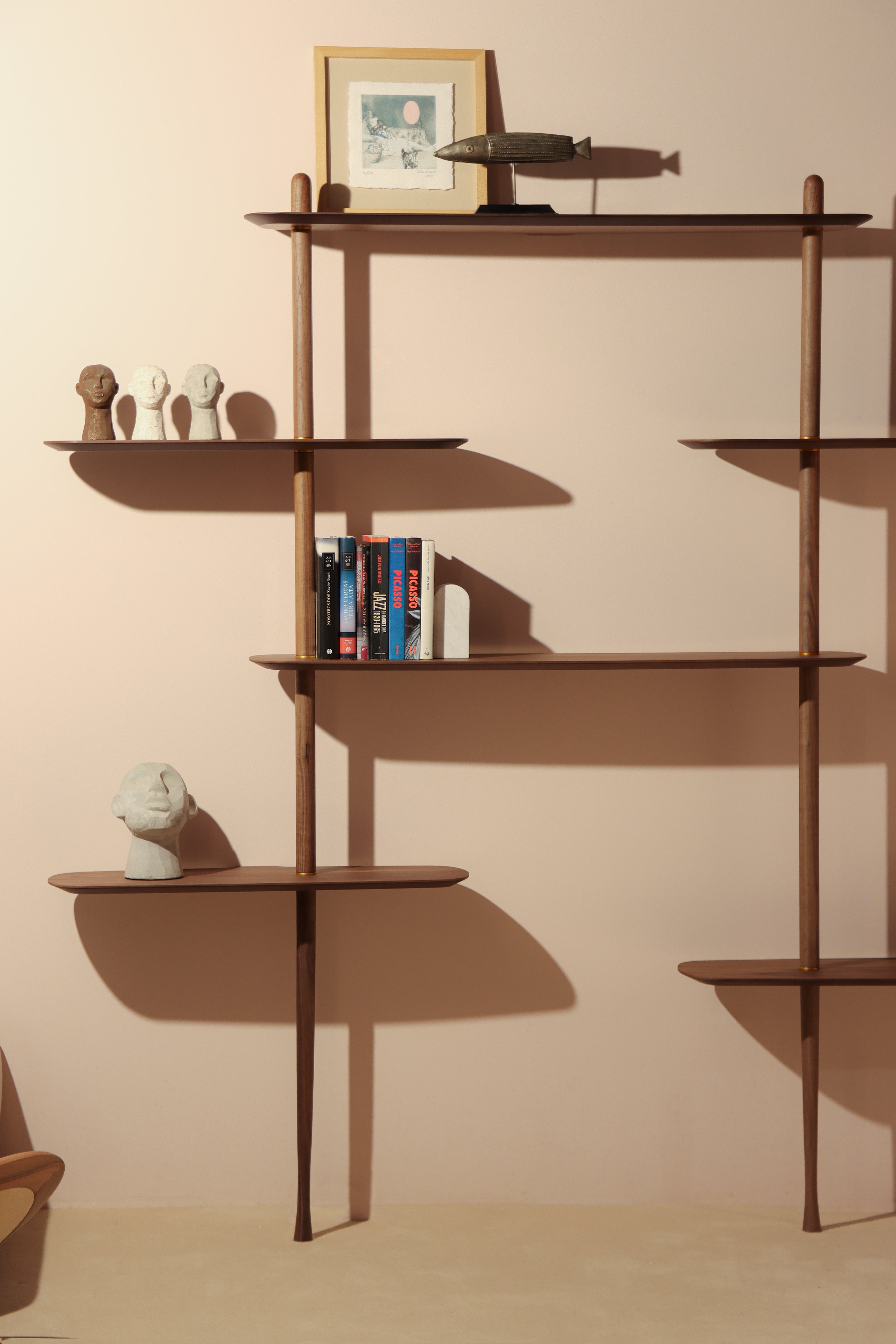 AXIS 2 Wall Shelf in Walnut Veneer