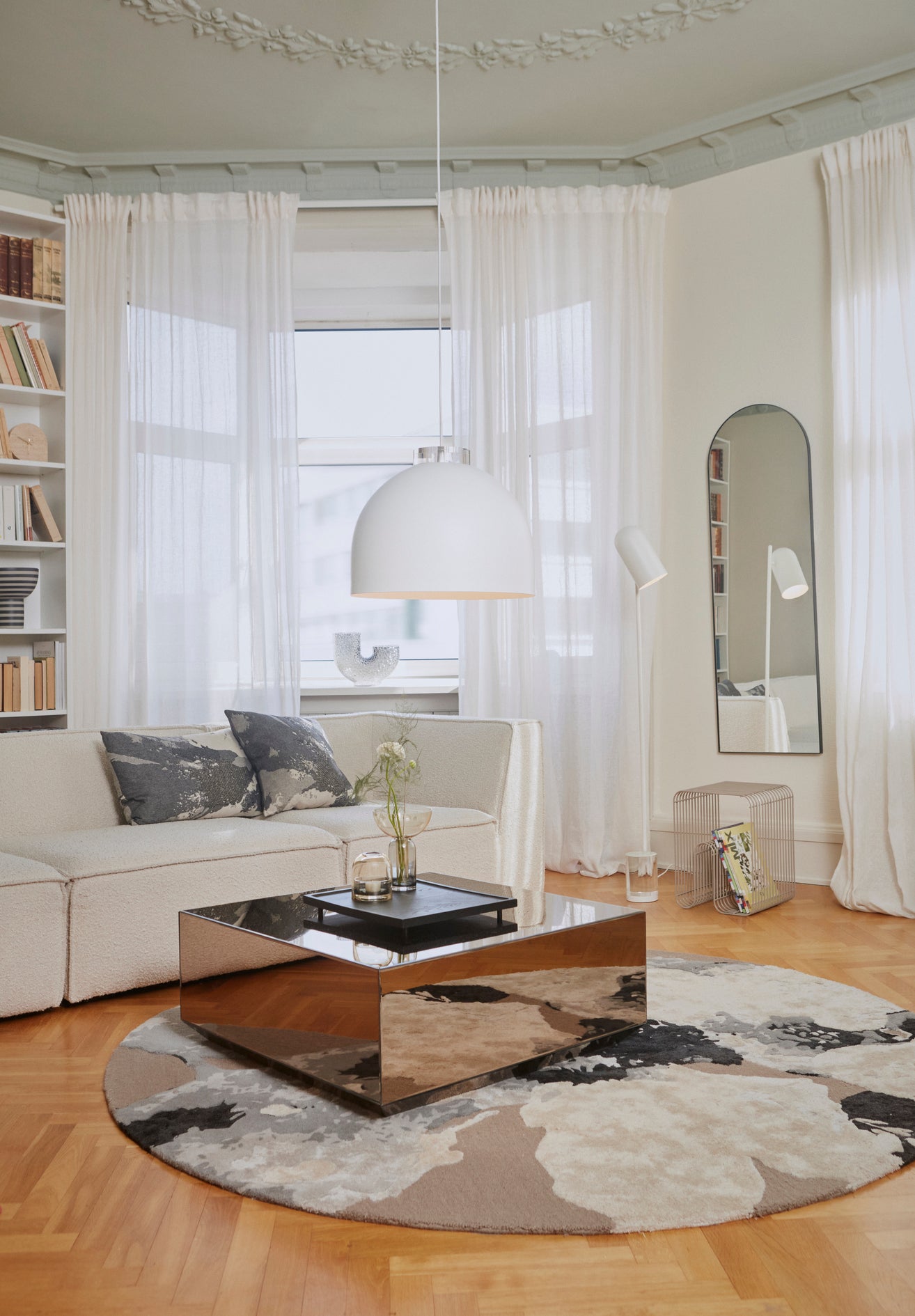 Závěsné svítidlo LUCEO ROUND bílé