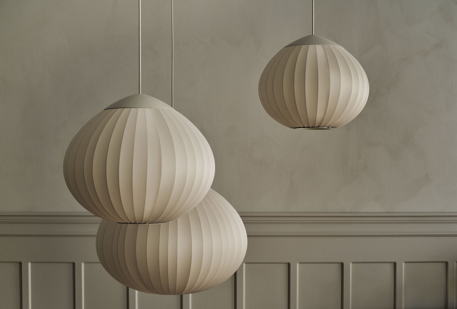 ACORN beige ribbon hanging lamp