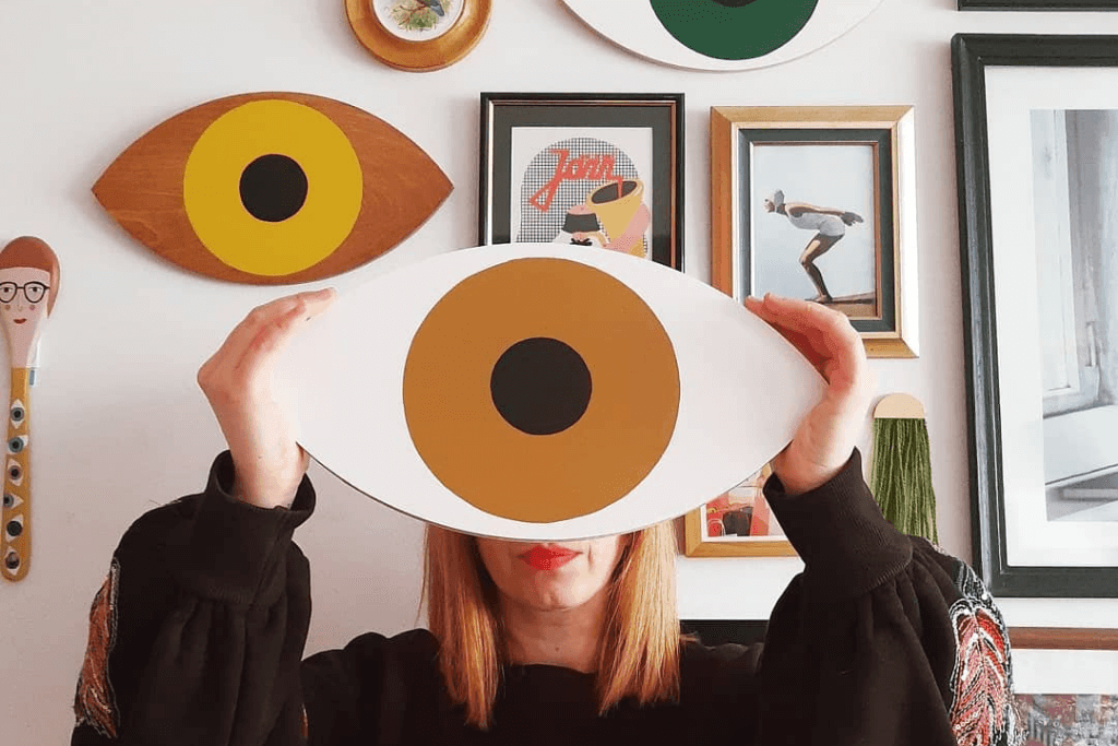 Dekoracja ścienna oko HERBAL 3D Na_ha_ku Eye on Design