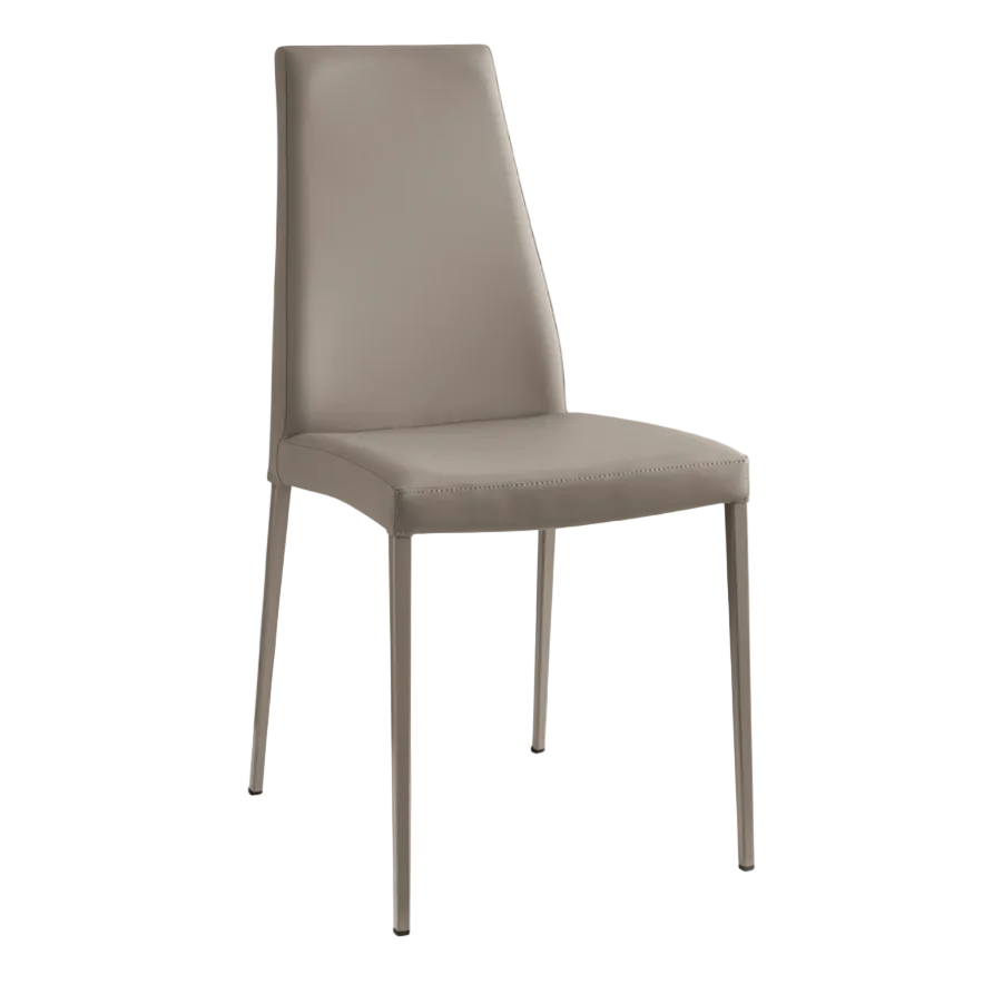 AIDA upholstered chair with beige base