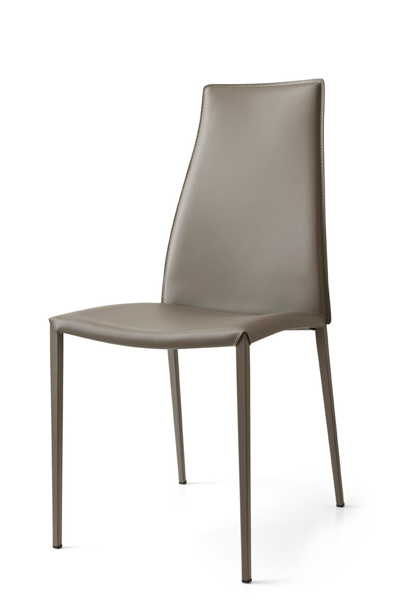 AIDA upholstered chair with beige base