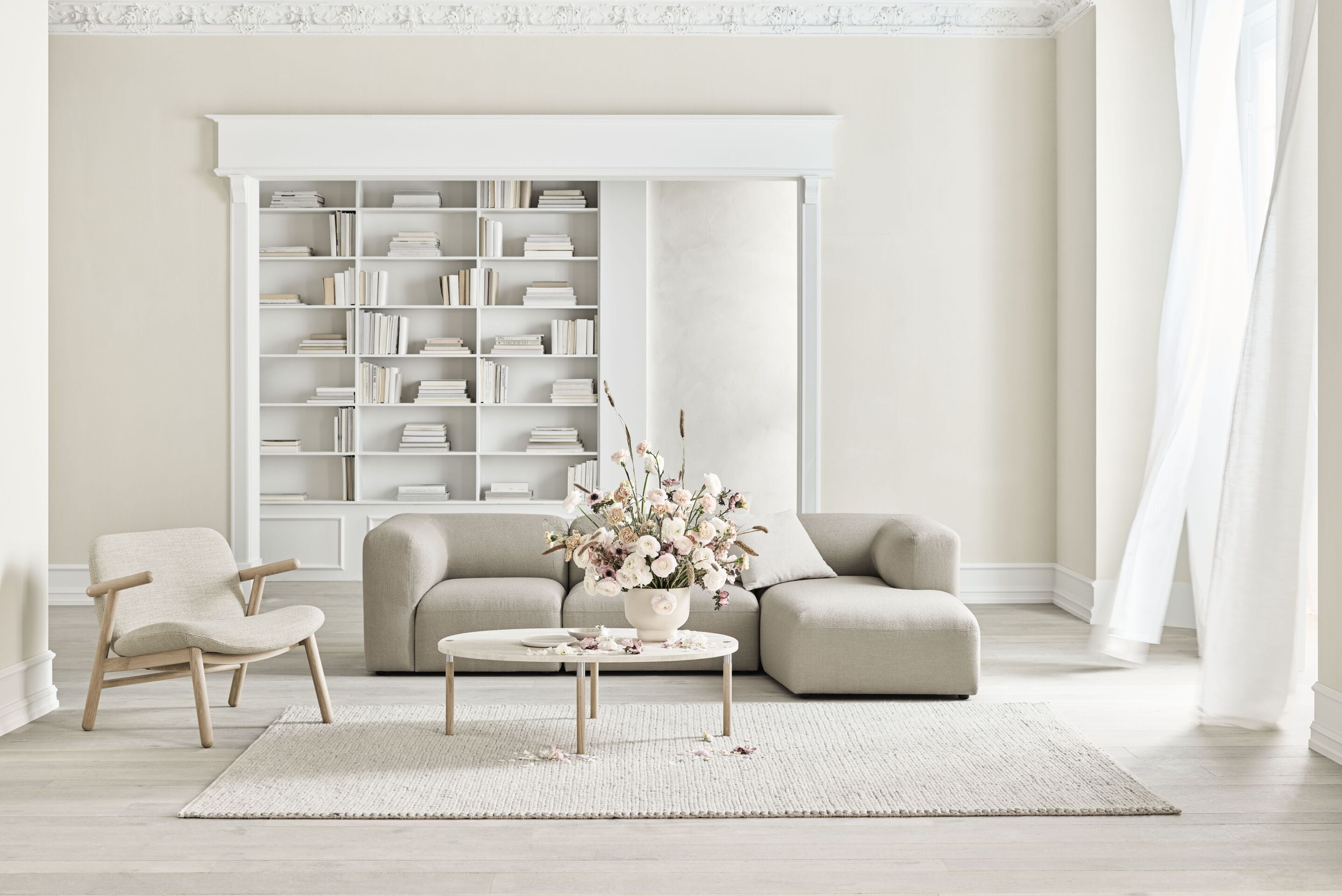 Modulární pohovka ANGLE - levostranný šezlong čalouněný