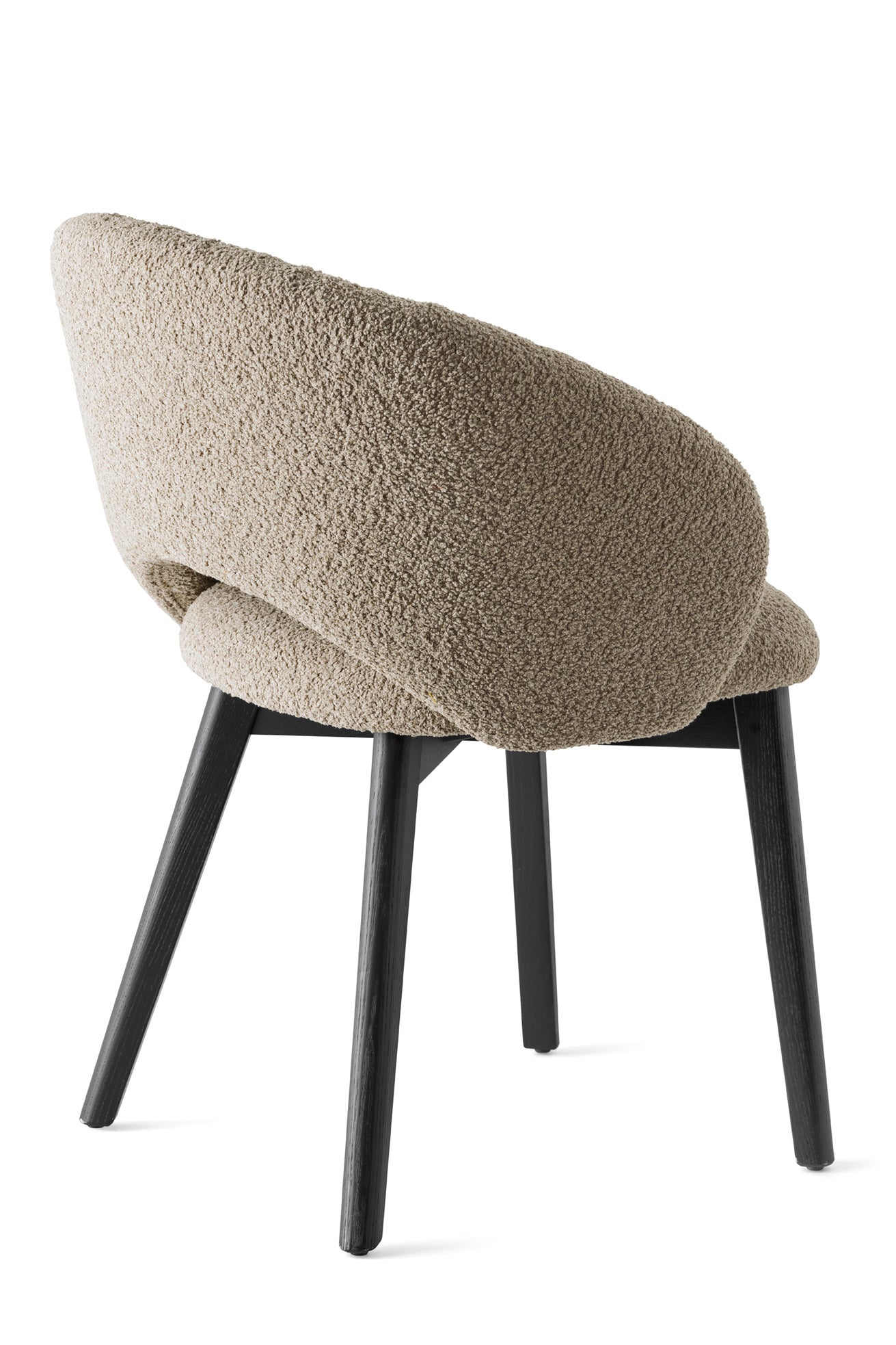 Čalouněné křeslo ANIME s černou dřevěnou základnou