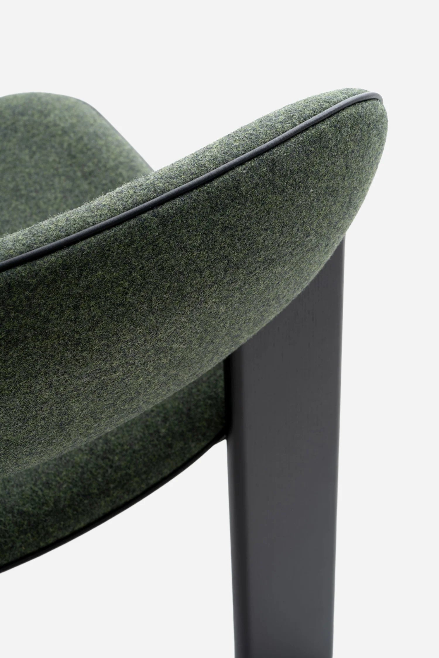 Upholstered ARCHIPEN Chair with Black Ash Base