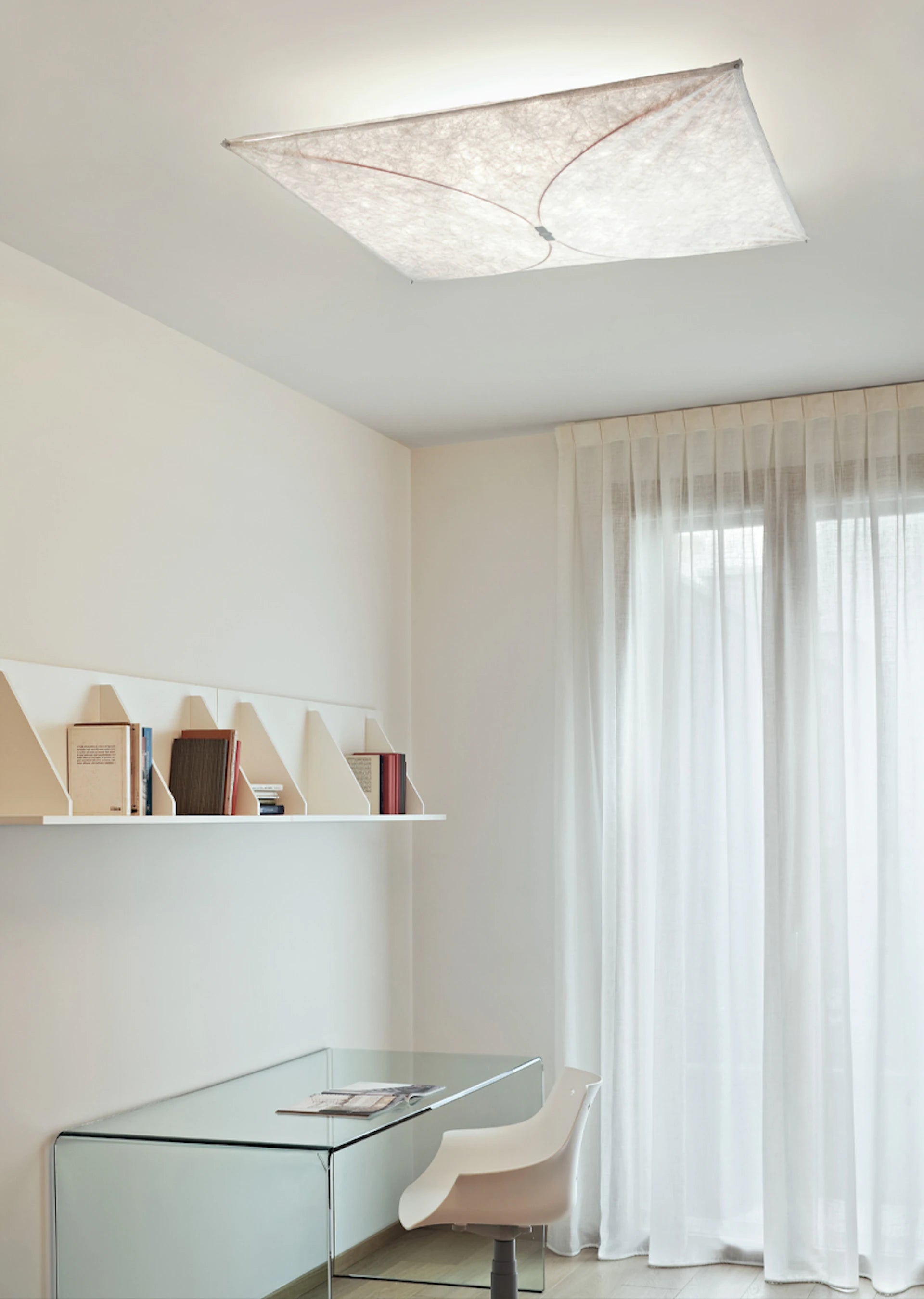 ARIETTE Wall Lamp Fabric and Fiberglass