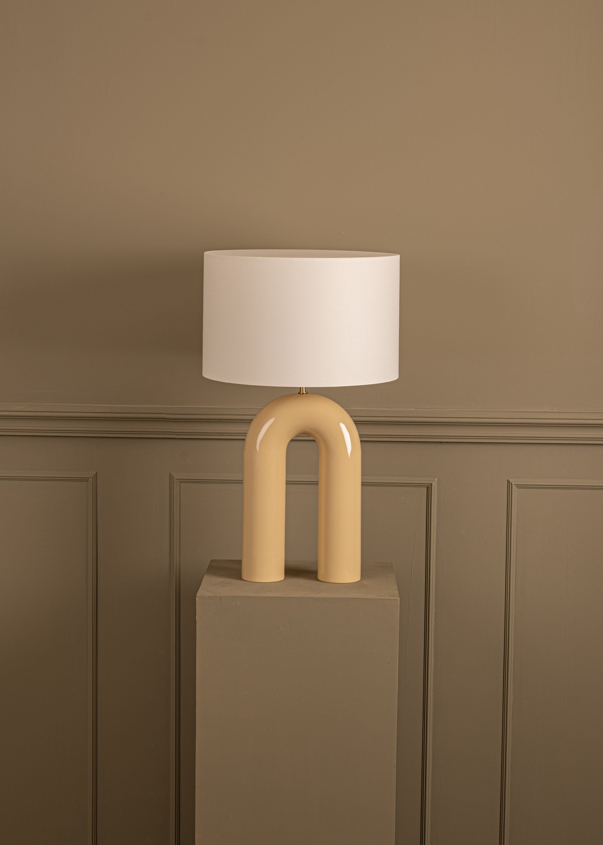 Stolní keramická lampa ARKO béžová