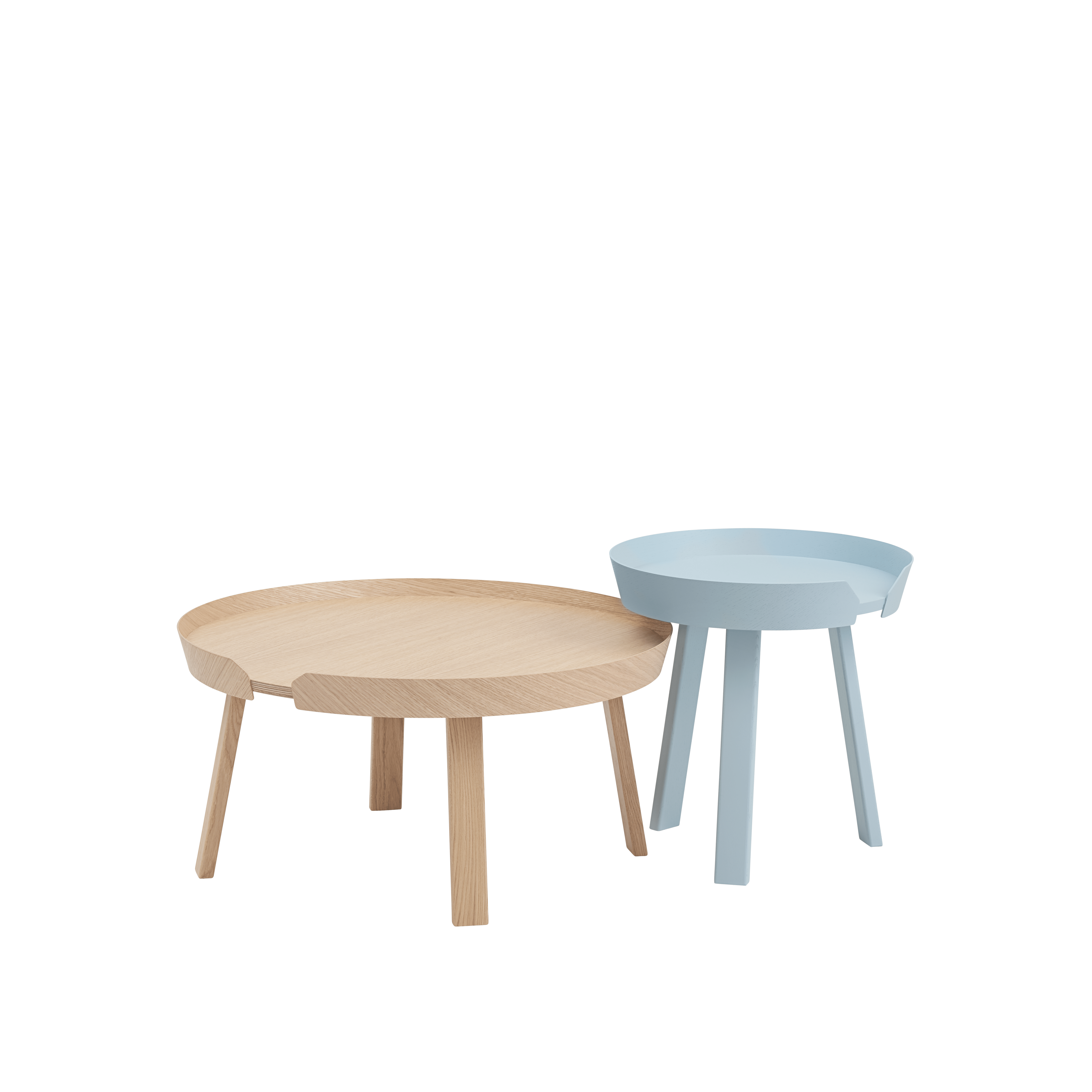 ROUND side table in blue