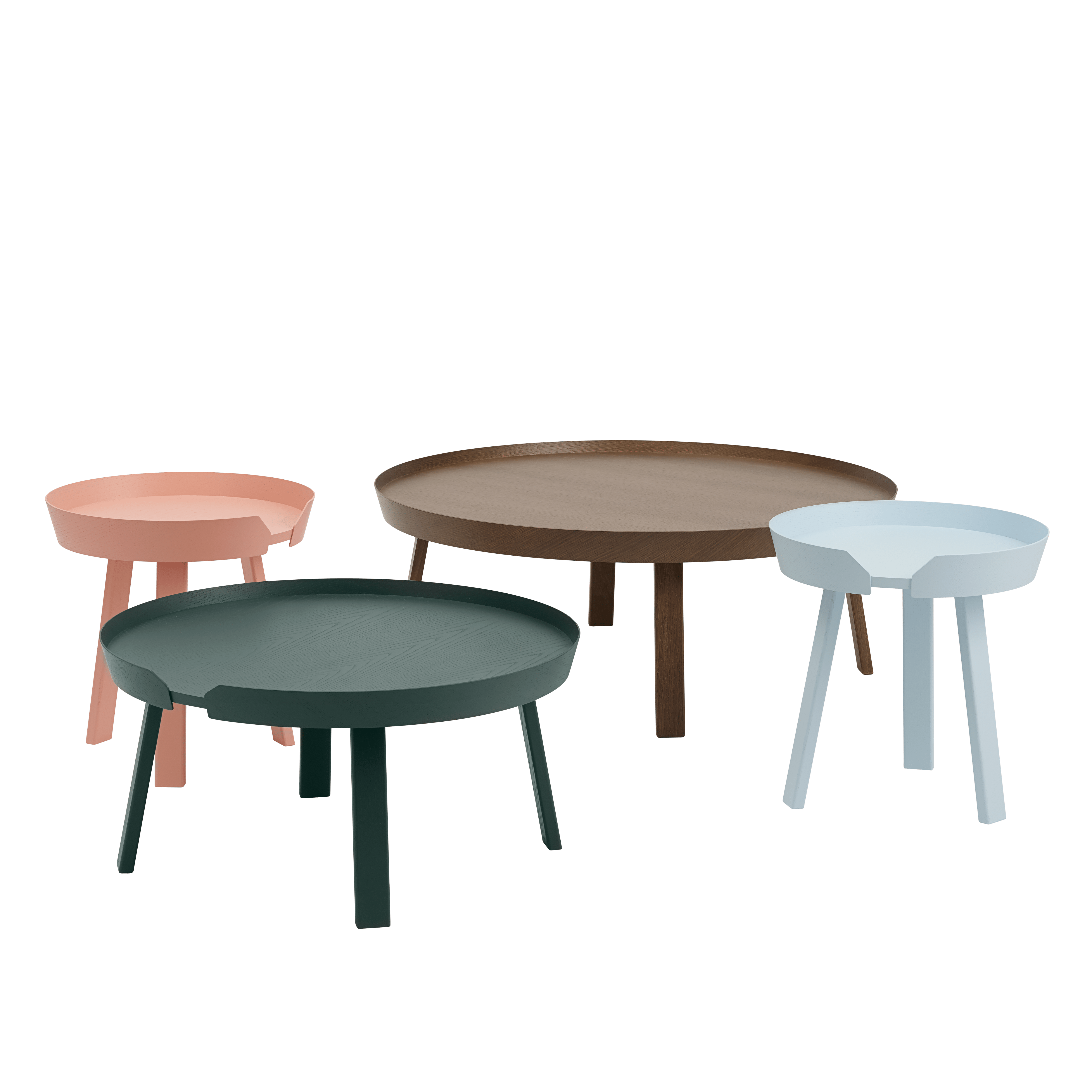 ROUND side table in blue