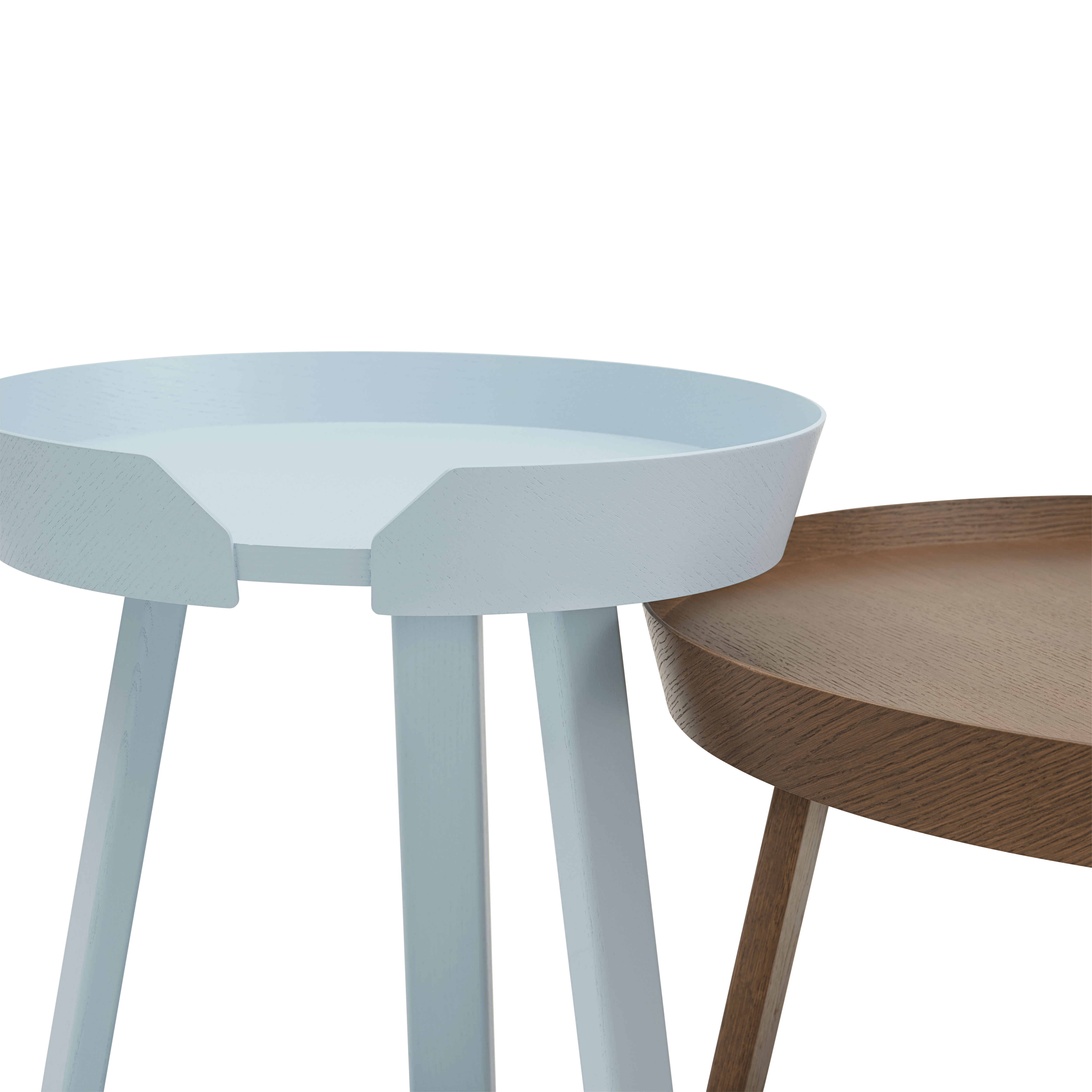 ROUND side table in blue