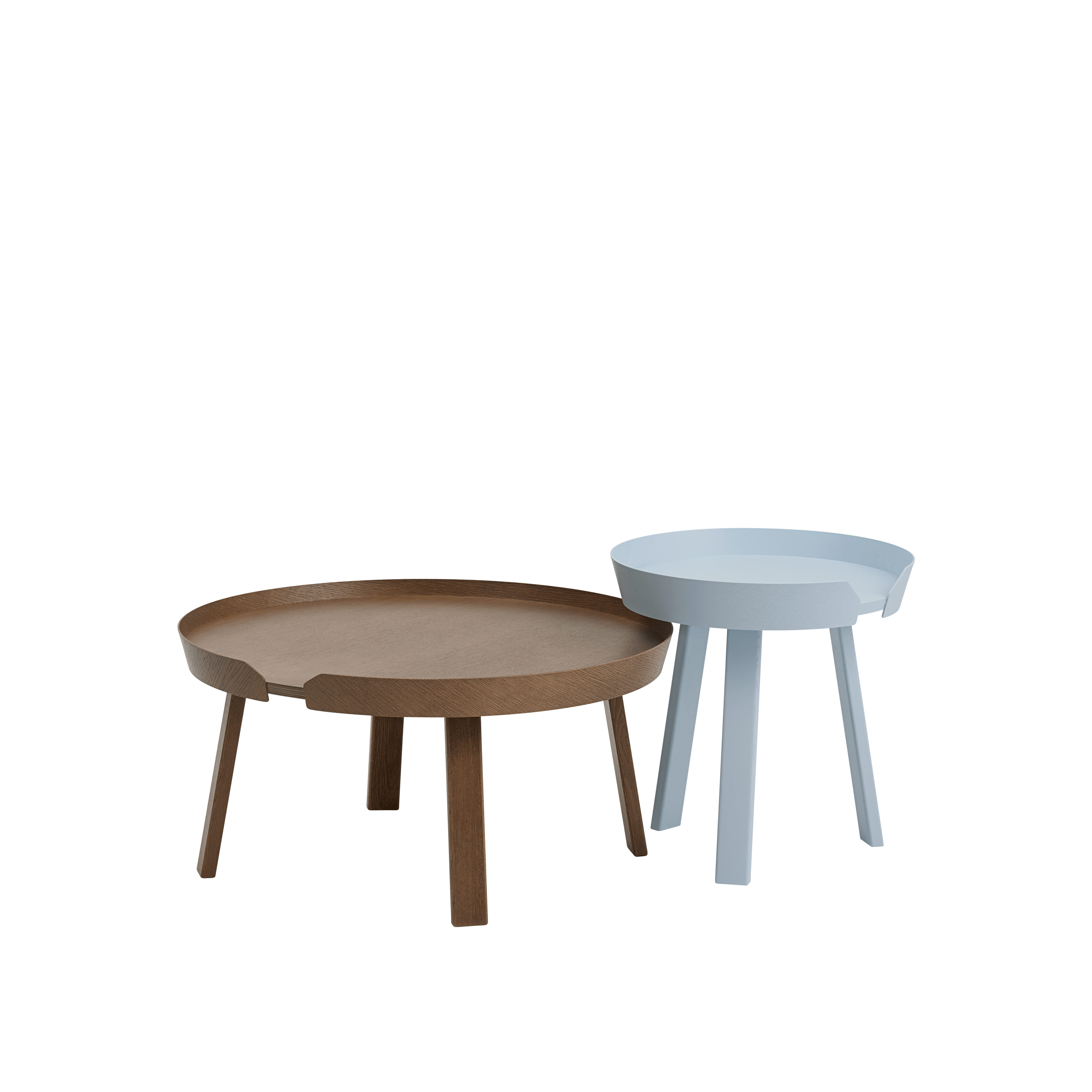 ROUND side table in blue