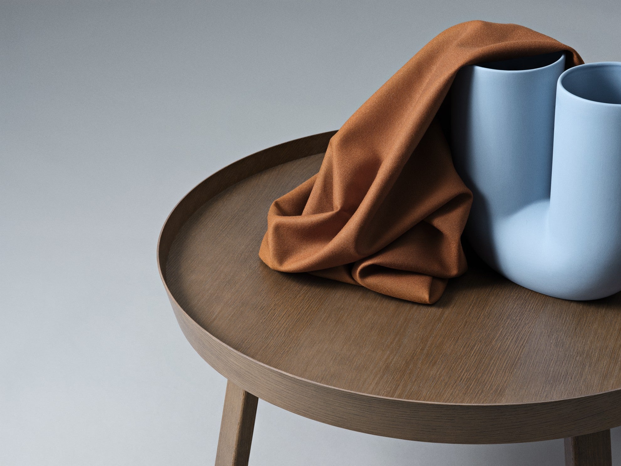 AROUND coffee table dark ash wood