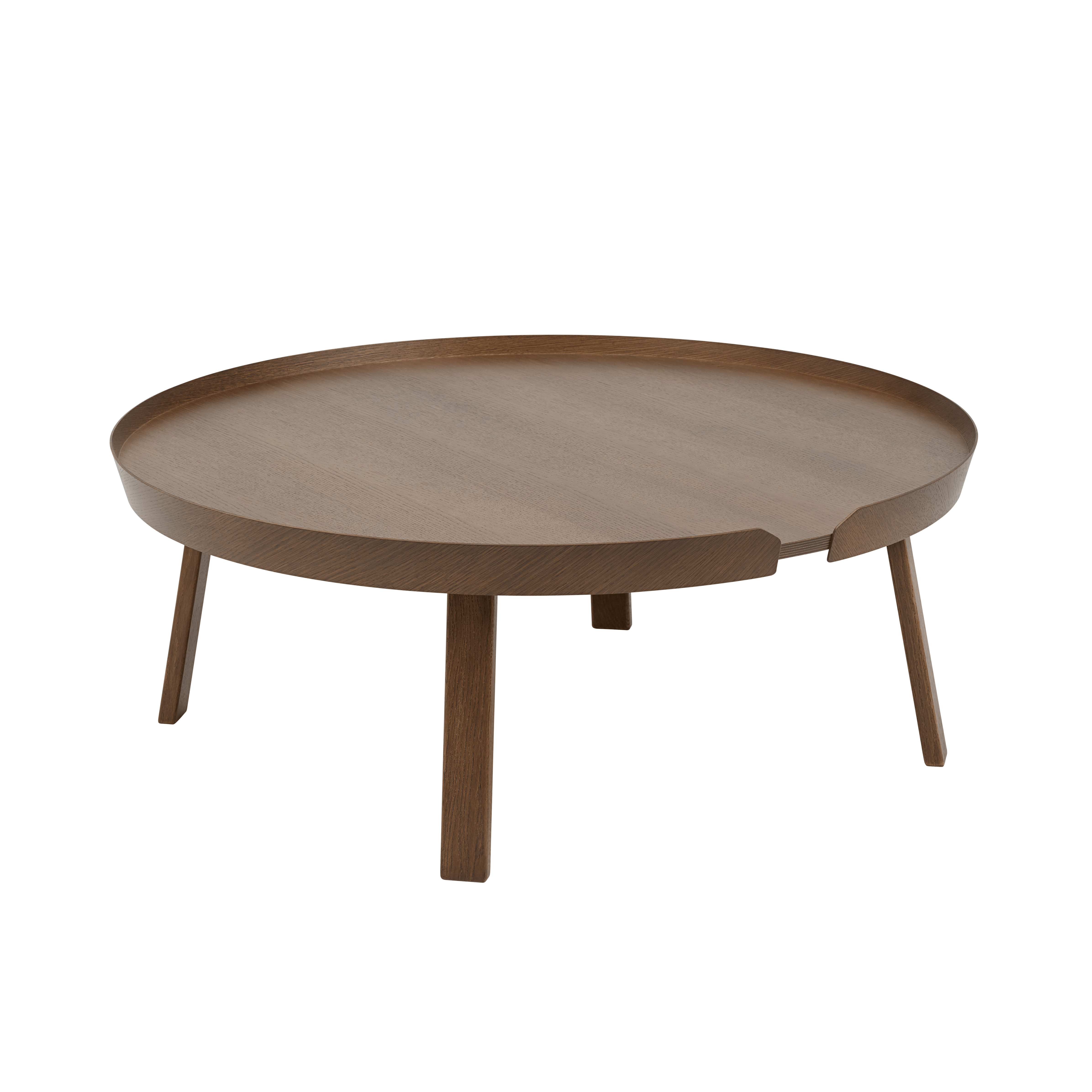 AROUND coffee table dark ash wood