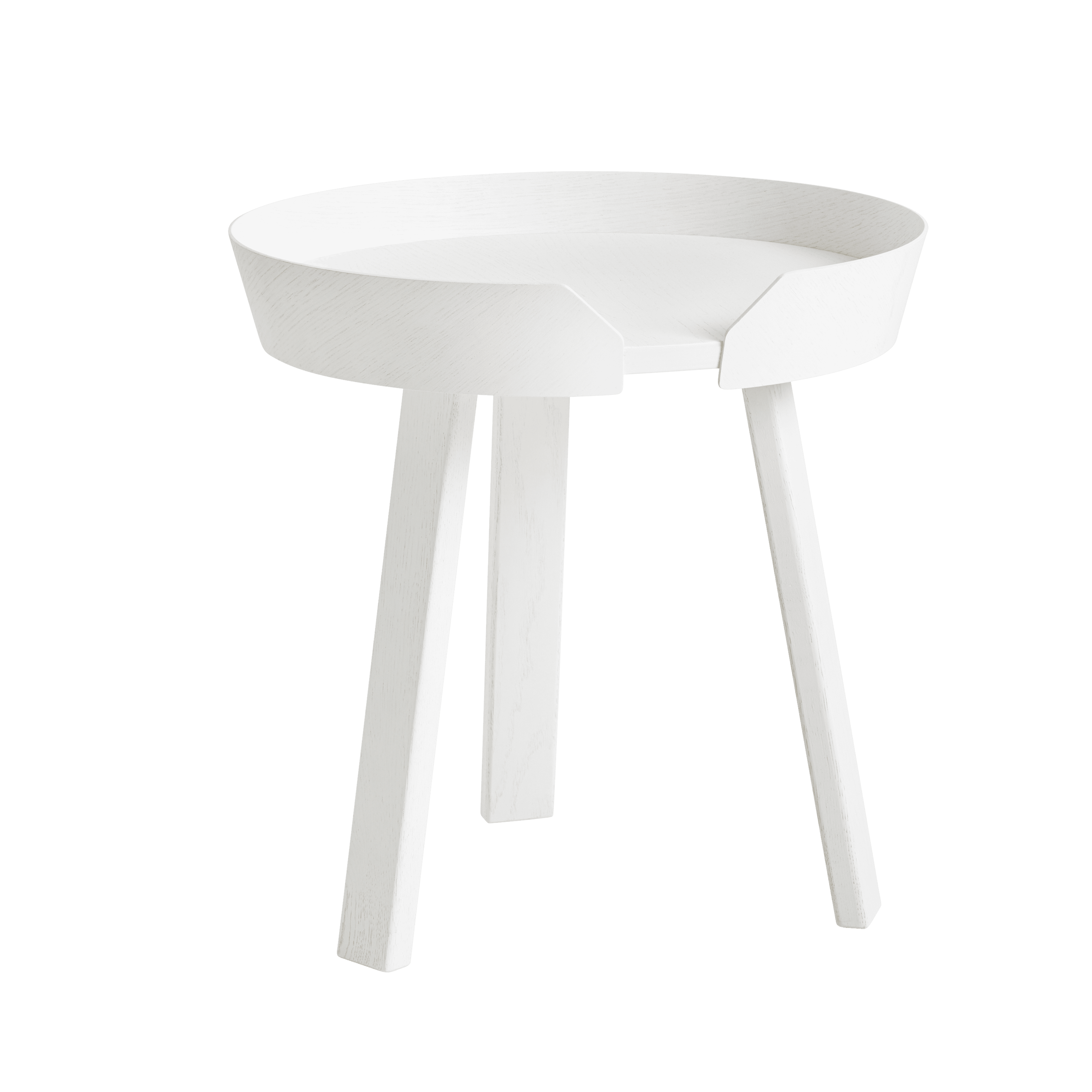 White AROUND Side Table