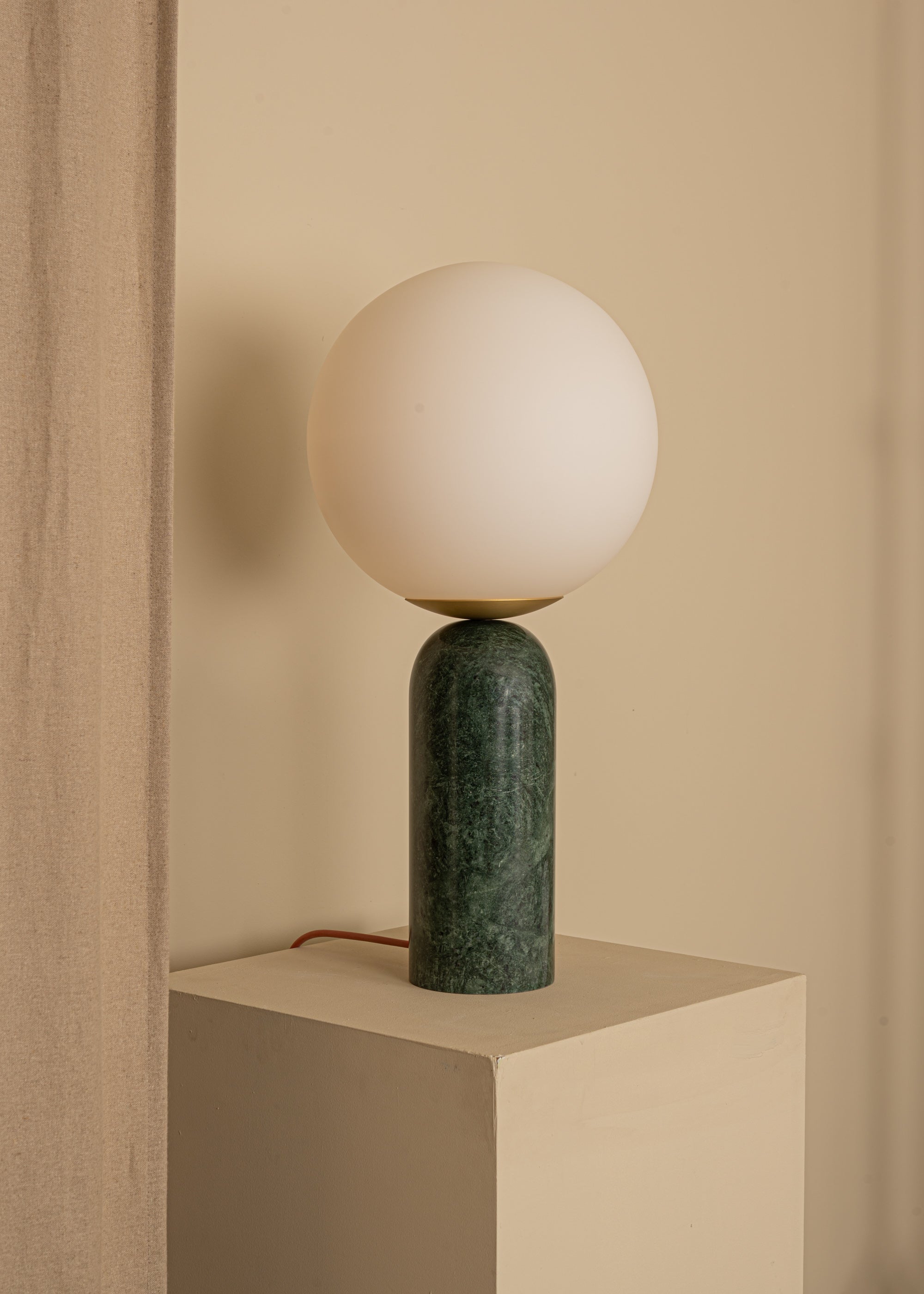 Stolní lampa ATLAS zelený mramor
