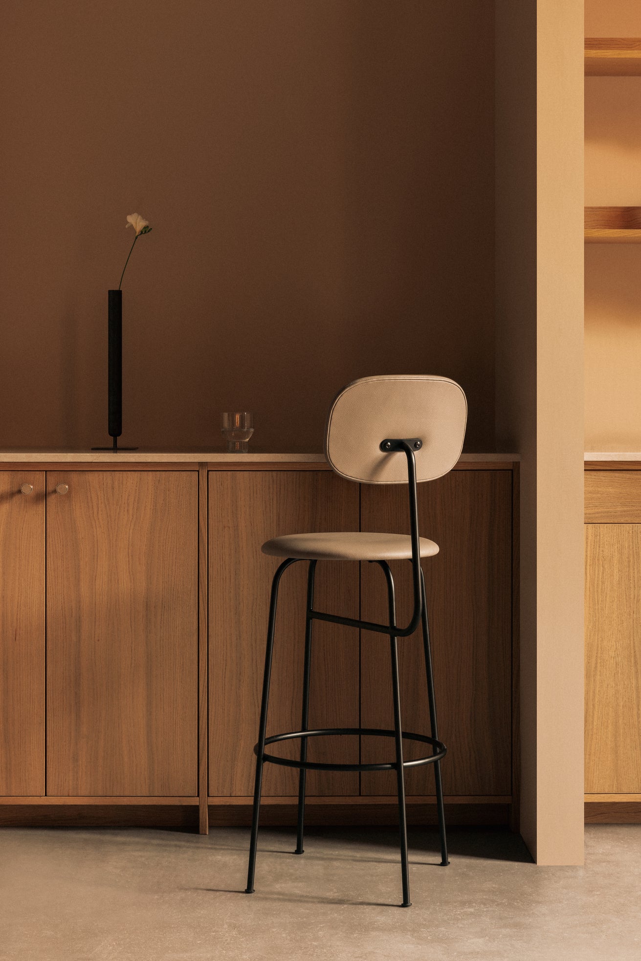 Upholstered stool AFTEROOM PLUS beige