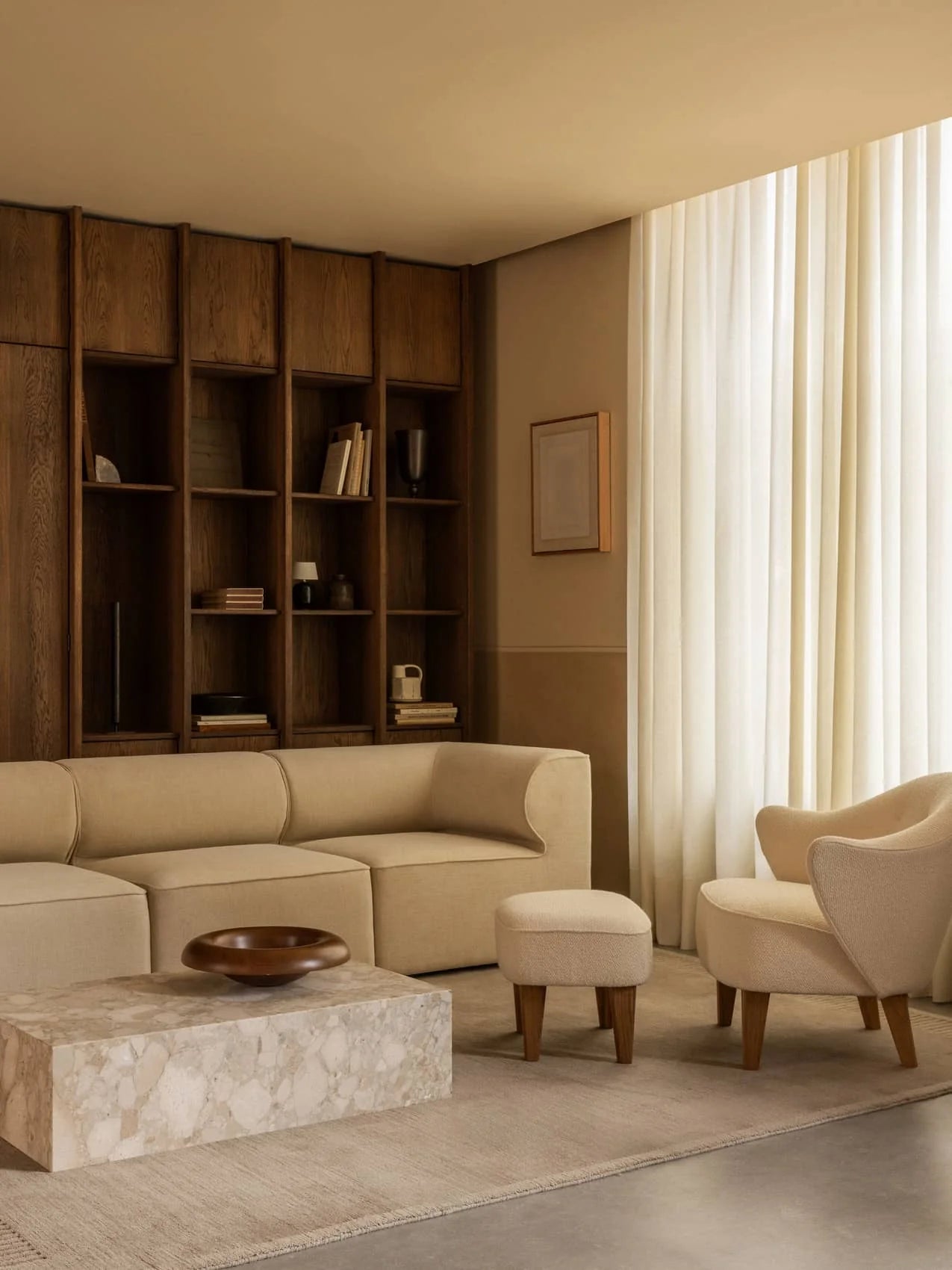 EAVE Jasmine Beige 3-Seater Modular Sofa