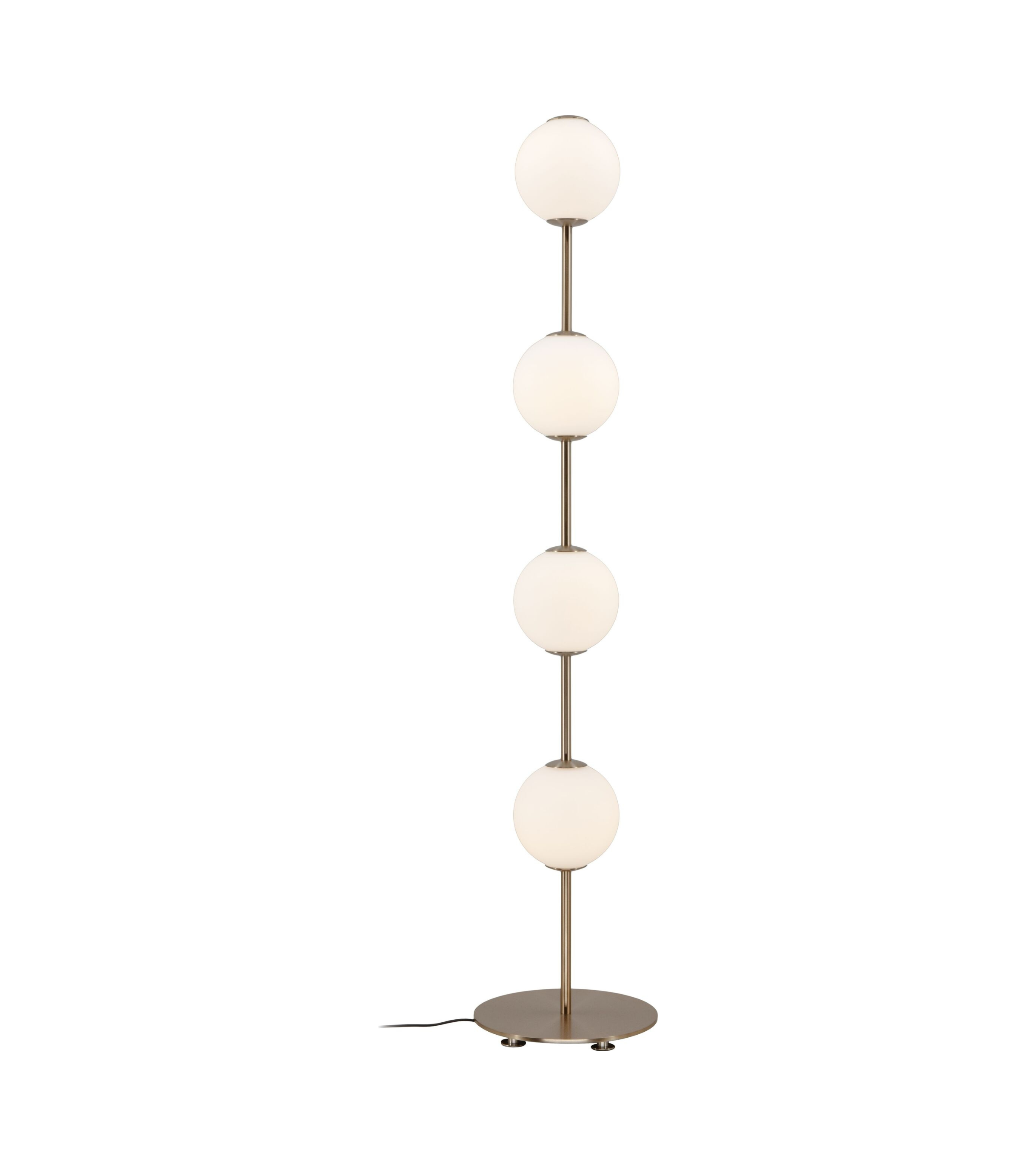 AUDREY floor lamp white with gold accent