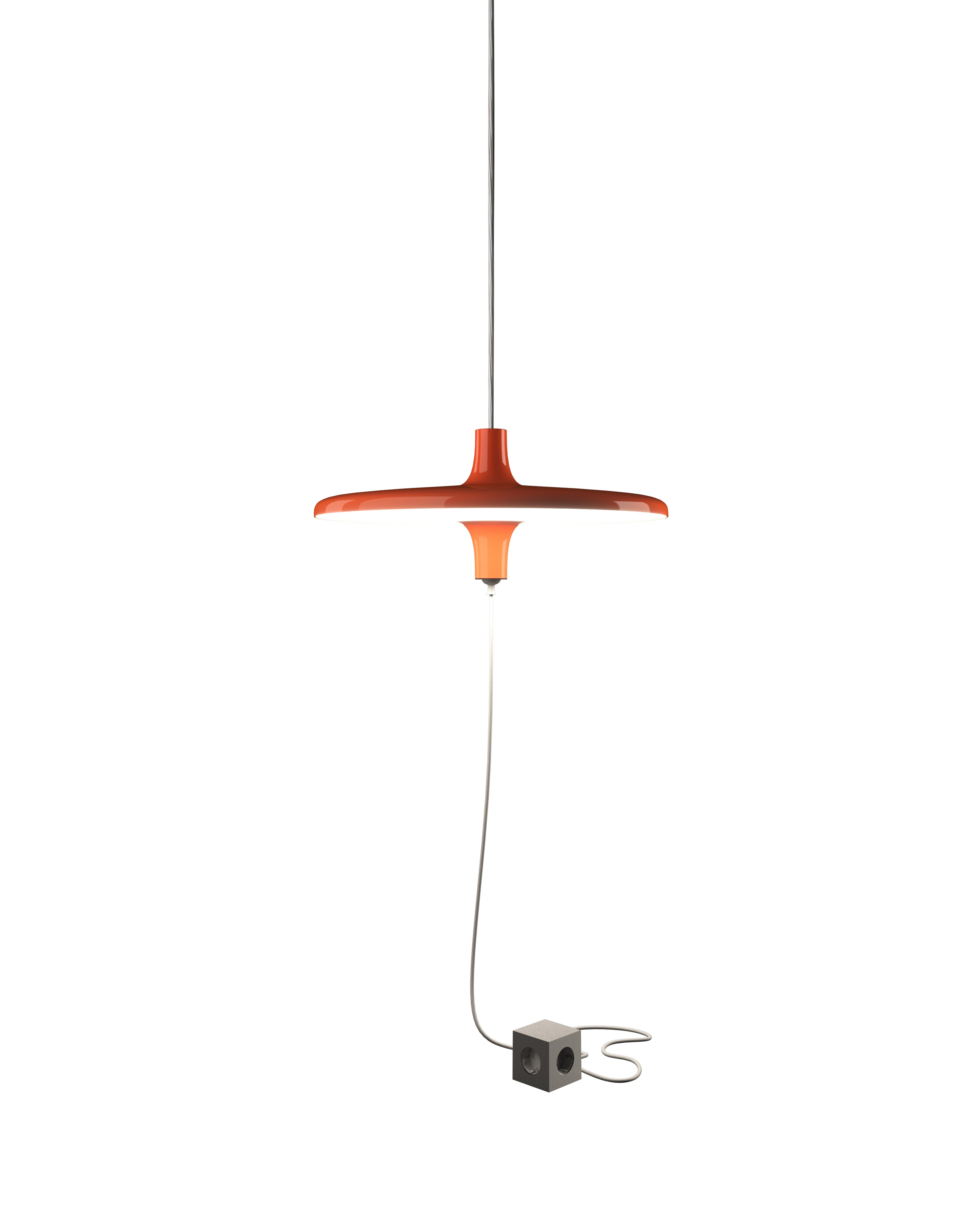 Lampa visící AVRO lesklá oranžová
