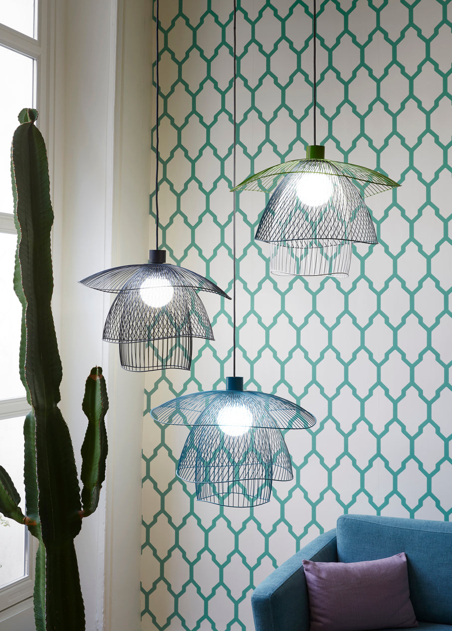 Black papillon hanging lamp