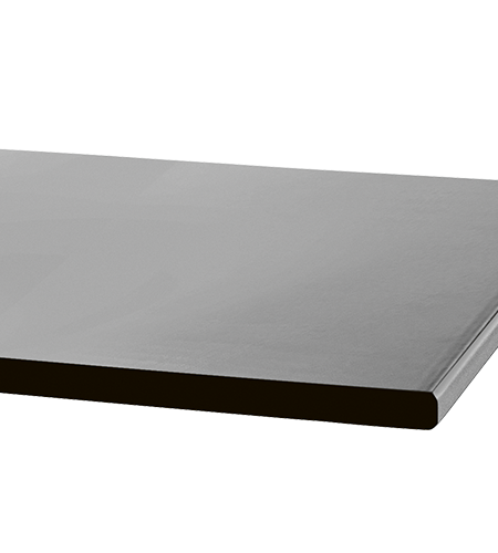 BAGUETTE table with a white aluminum base