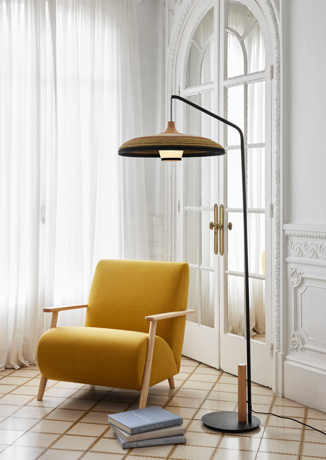 Stojací lampa GRASS zelená