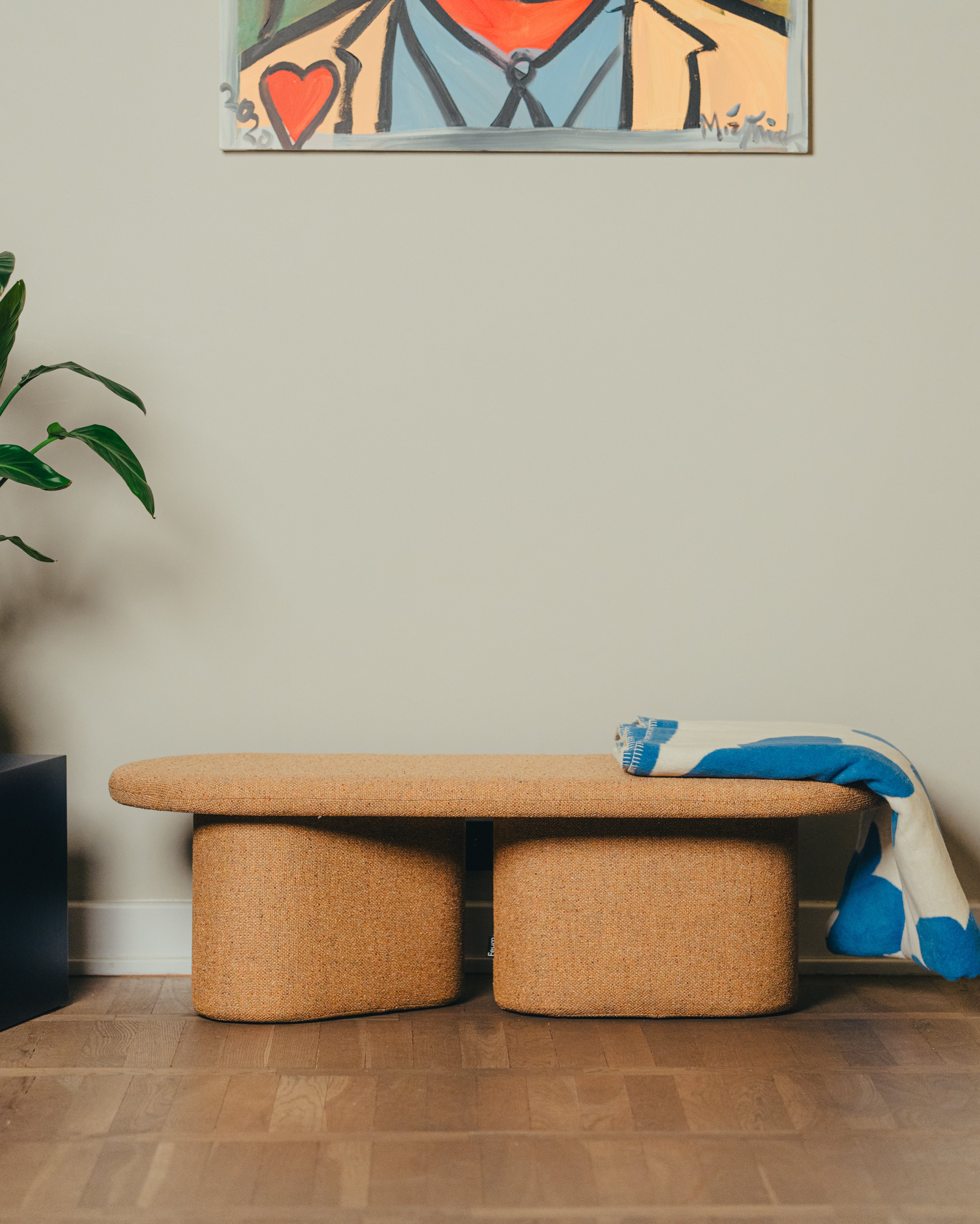 Podzimní oranžová lavice OVO