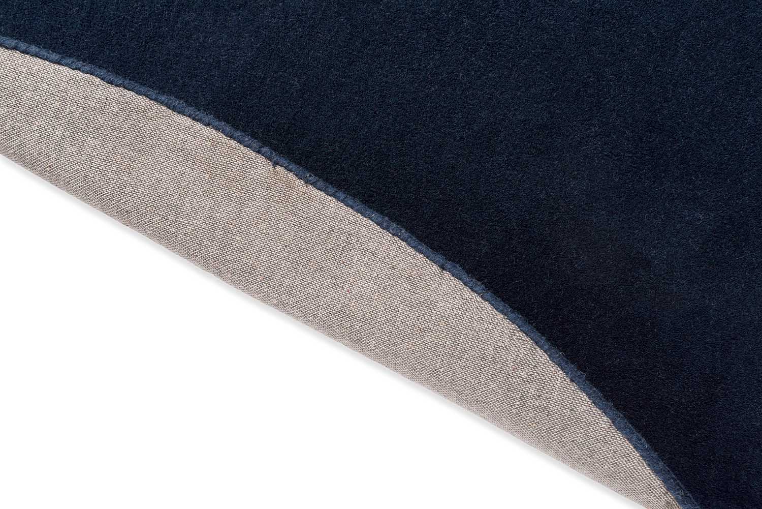 Oval rug ELEMENT ARP gray with navy blue