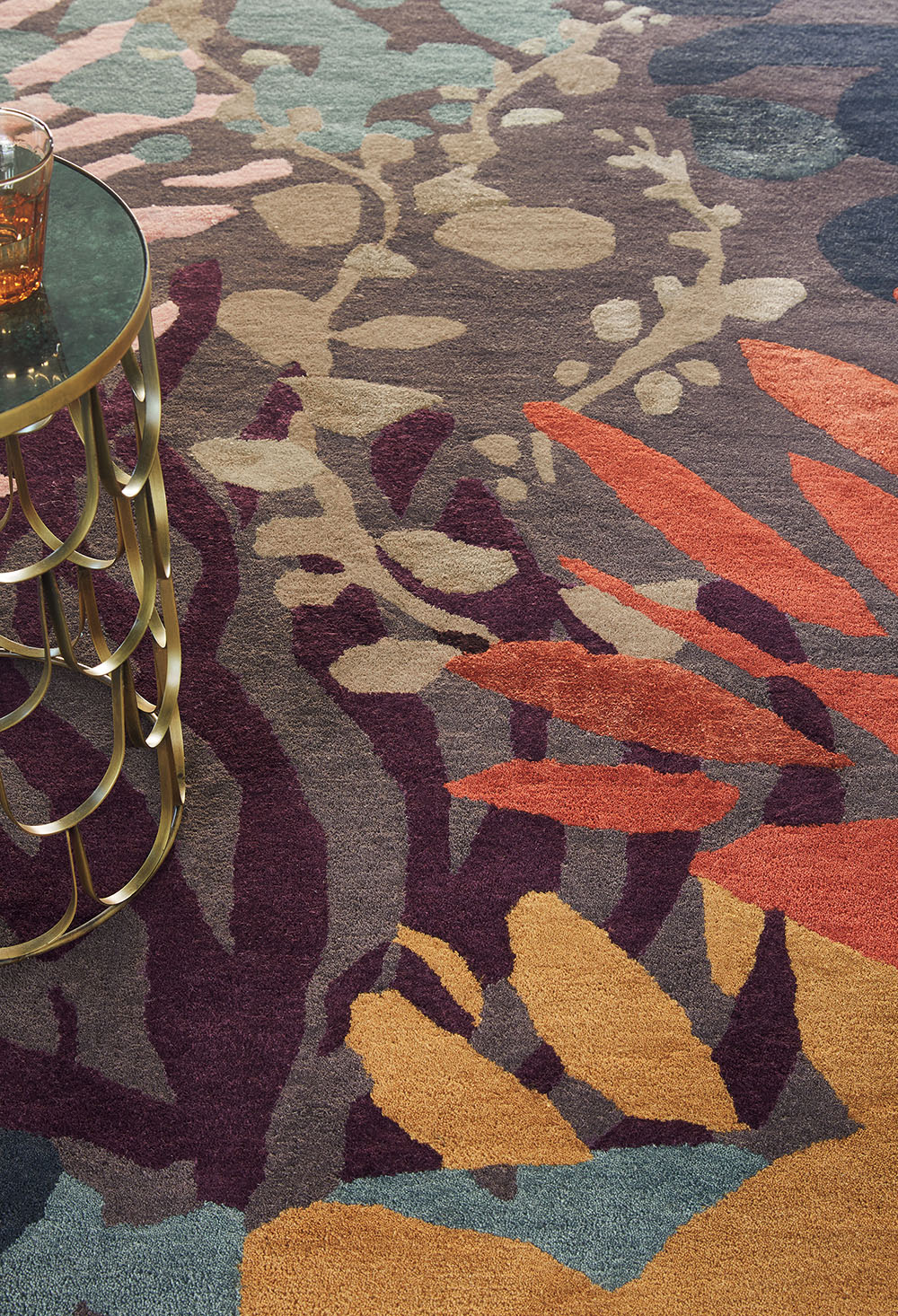 Koberec ESTELLA SUBMARINE oranžovo-hnědý