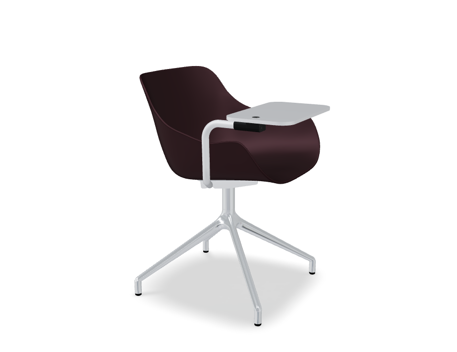 Otáčecí křeslo BALTIC BASIC leštěný hliník