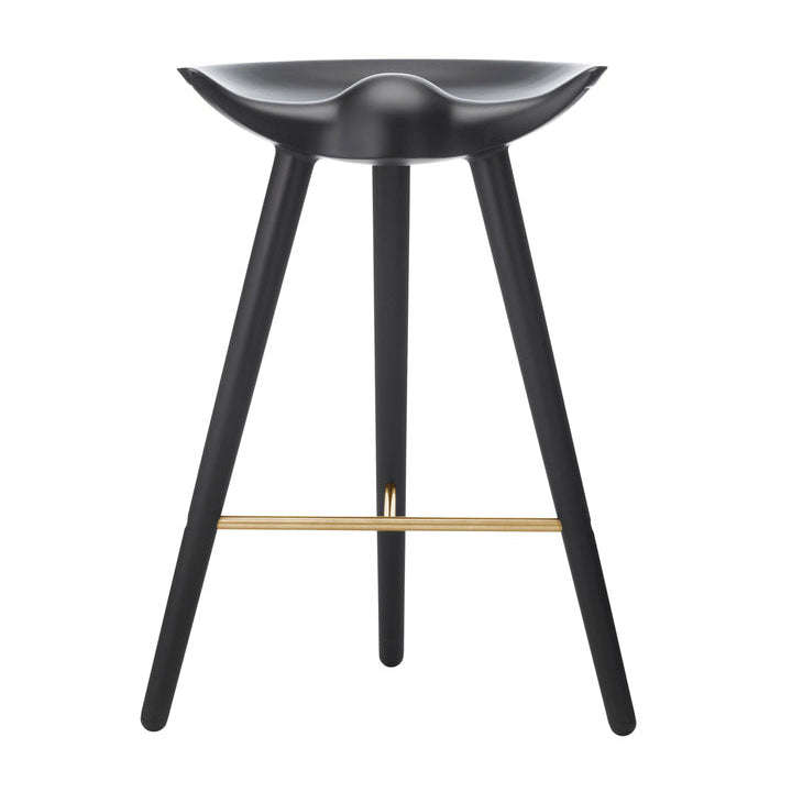 ML 42 Stool black beech wood