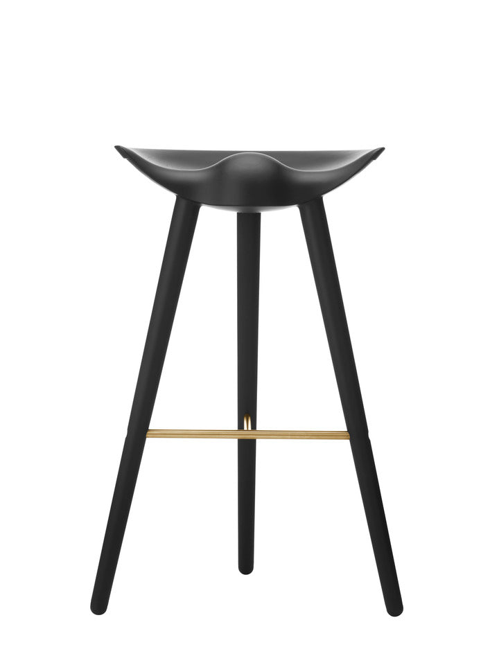 ML 42 Stool black beech wood