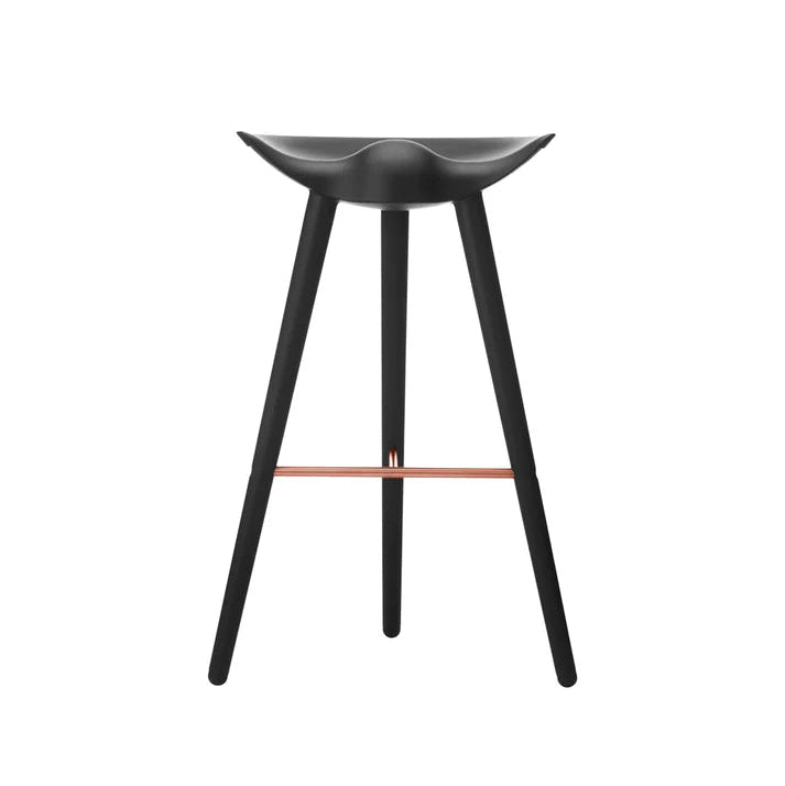 ML 42 Stool black beech wood