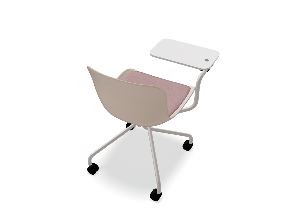 Swivel chair Baltic 2 remix metal base with wheels for a hard surface