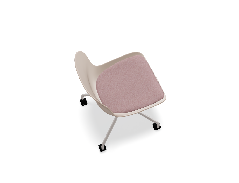 Swivel chair Baltic 2 remix metal base with wheels for a hard surface