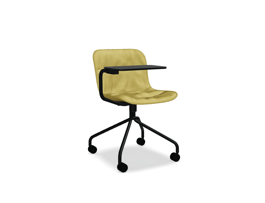 Swivel chair Baltic 2 soft duo metal base with wheels to a soft surface