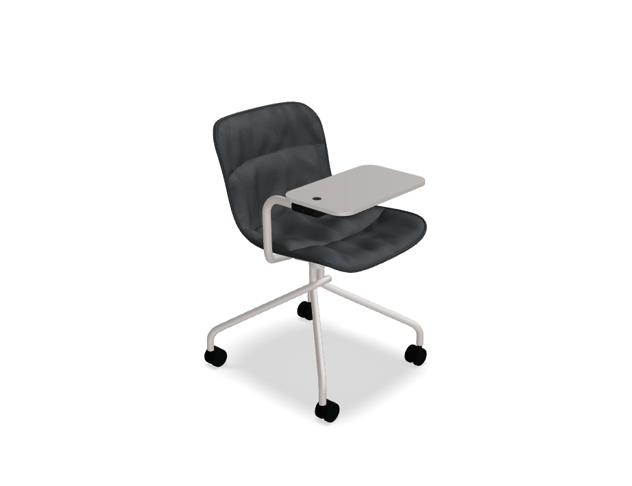 Swivel chair Baltic 2 soft duo metal base with wheels to a soft surface