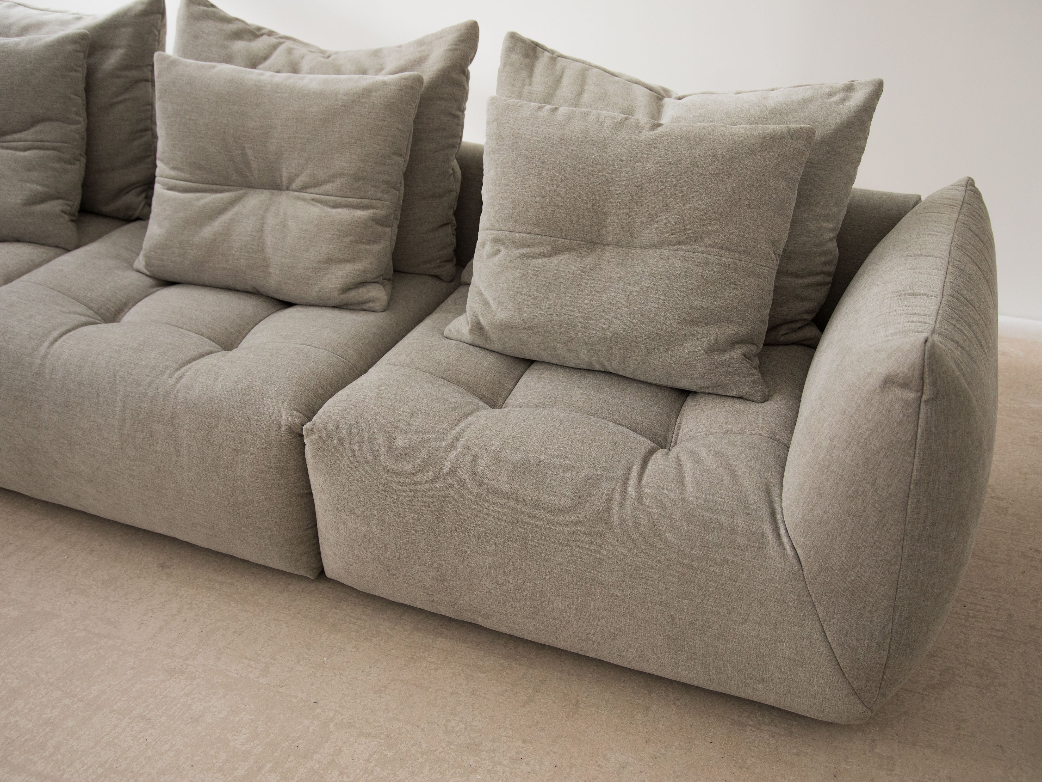 Modular Velvet Corner Sofa BLOOM Terracotta