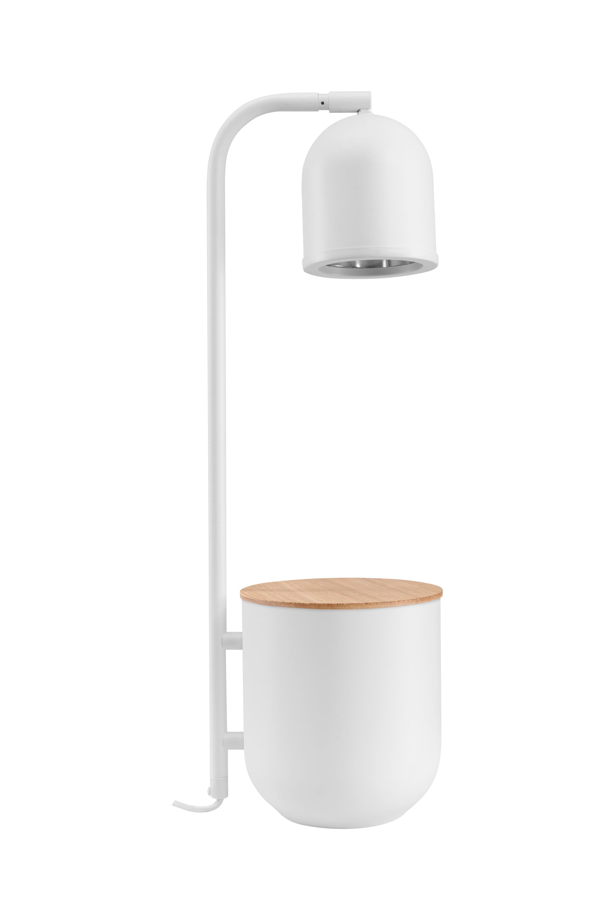 BOTANICA WOOD desk lamp white