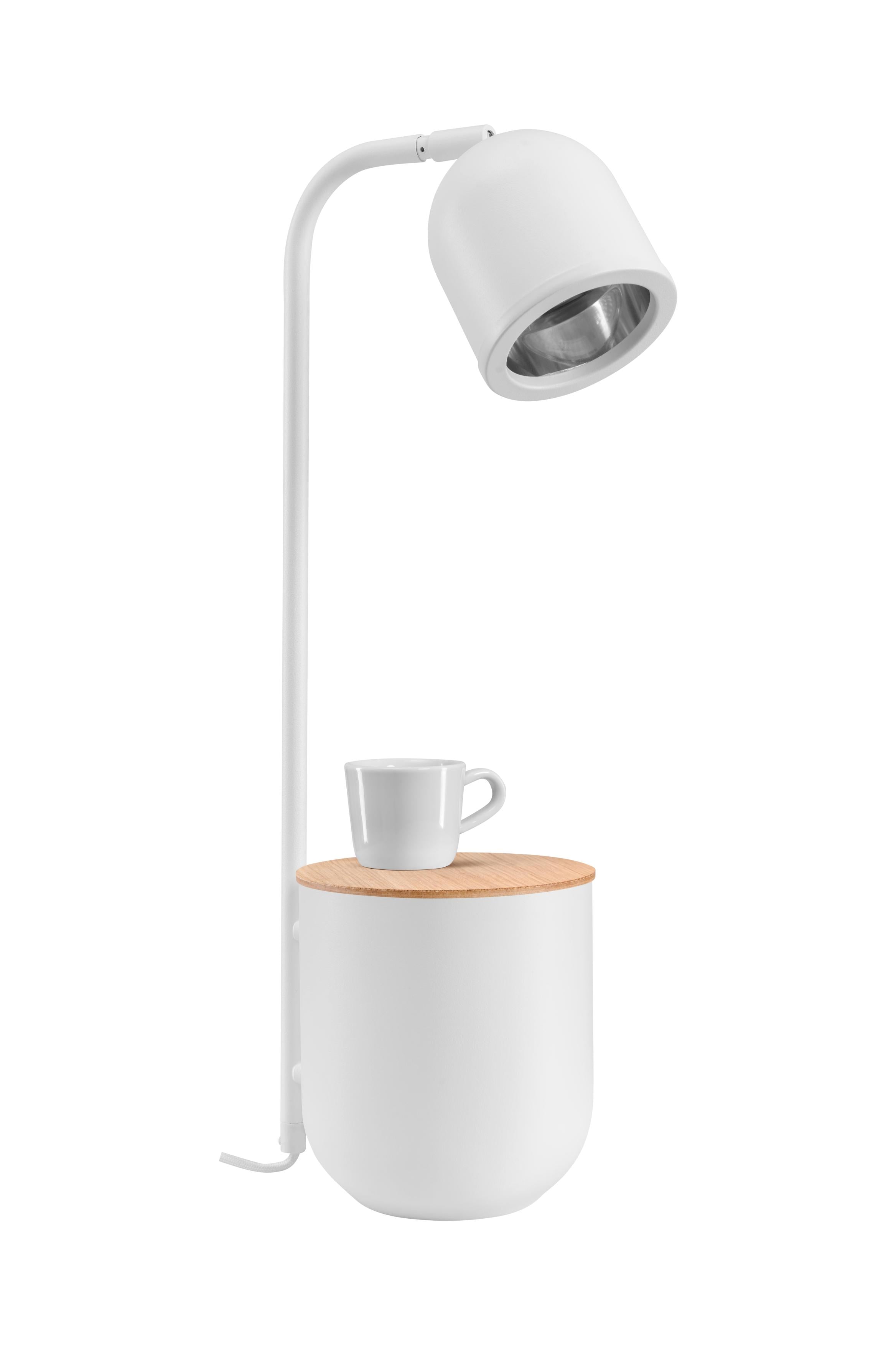 BOTANICA WOOD desk lamp white